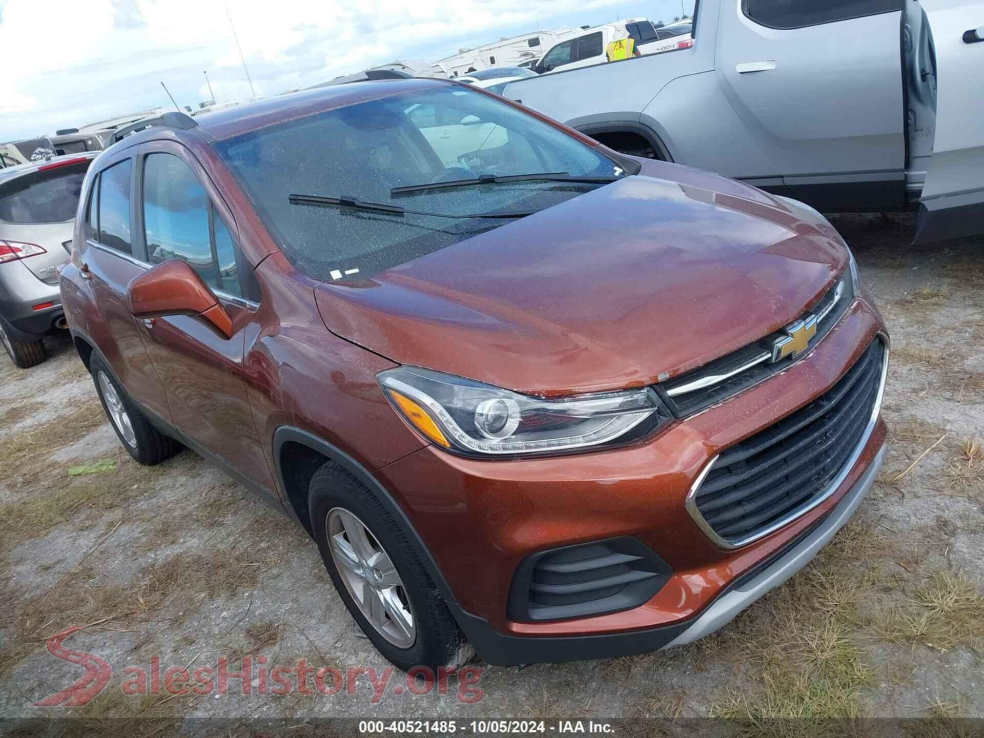 2019 CHEVROLET TRAX — VIN 3GNCJLSB1KL247129