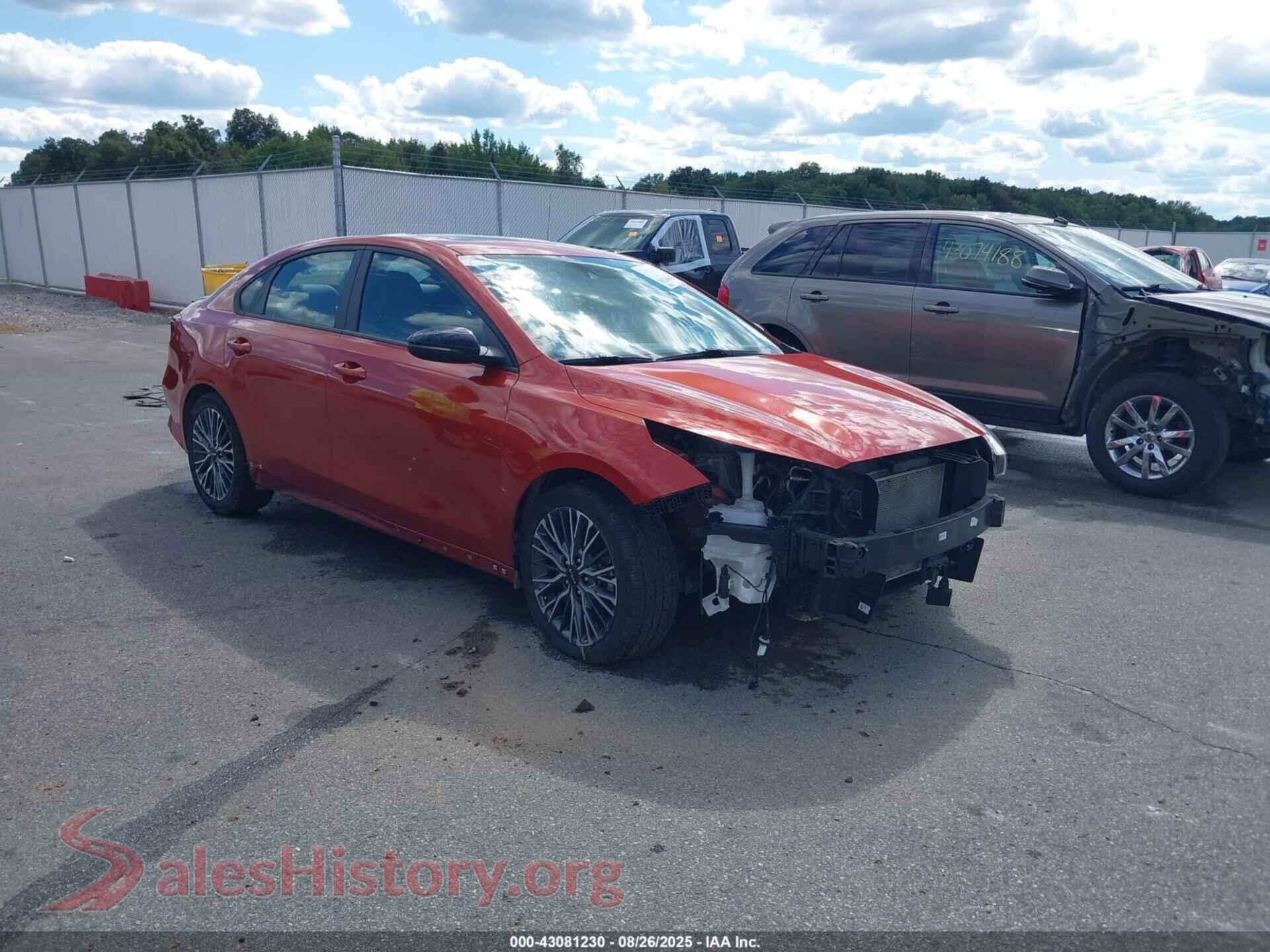 2022 KIA FORTE — VIN 3KPF54AD9NE431505
