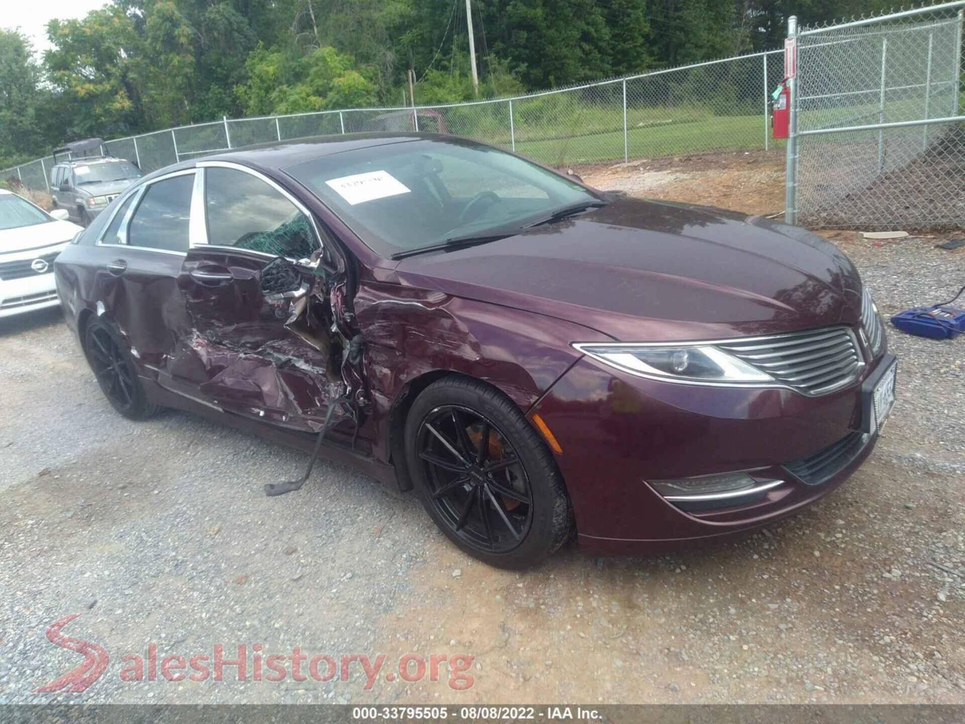 2013 LINCOLN MKZ — VIN 3LN6L2G90DR805189