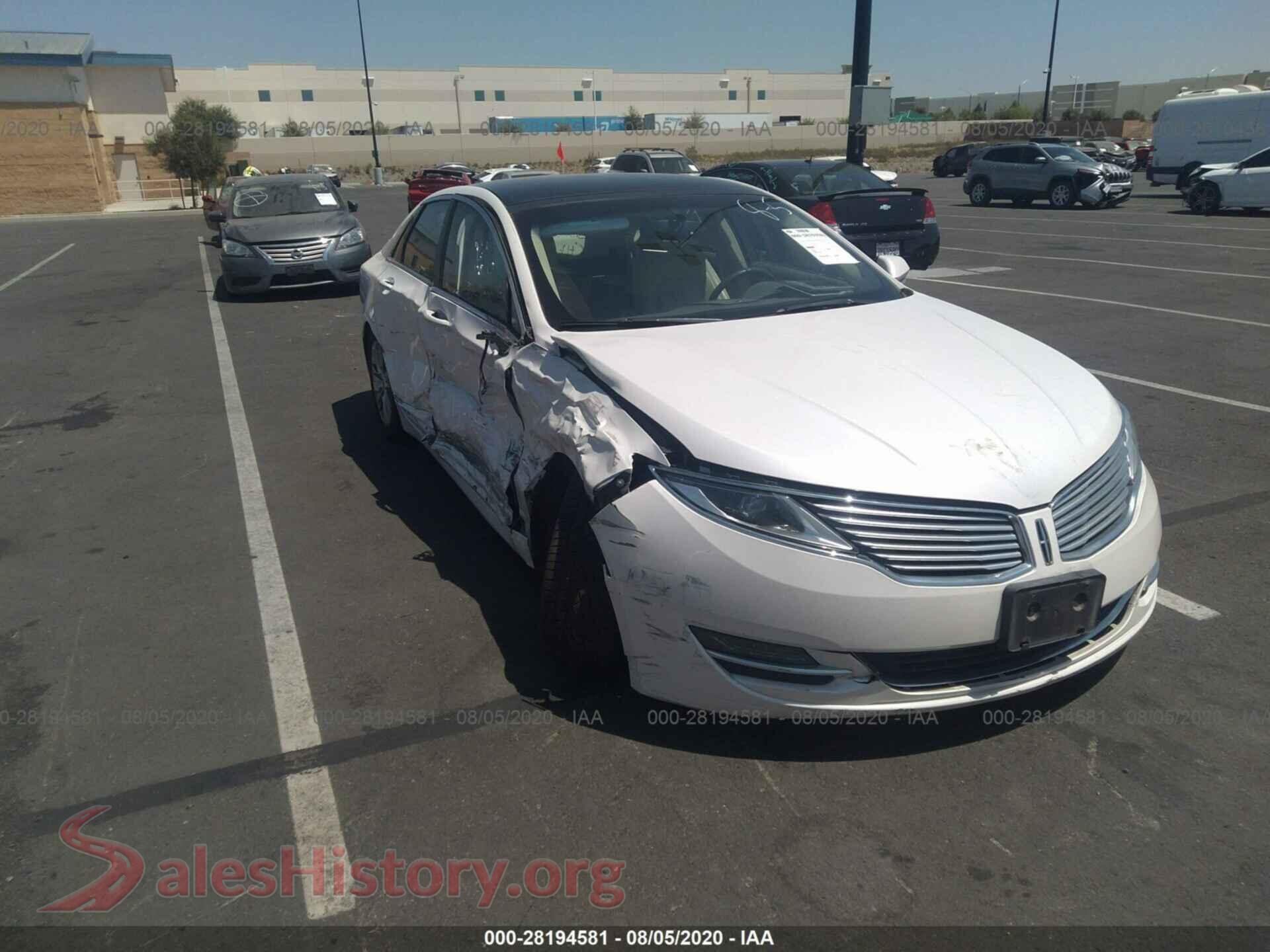 2013 LINCOLN MKZ — VIN 3LN6L2LU0DR814677