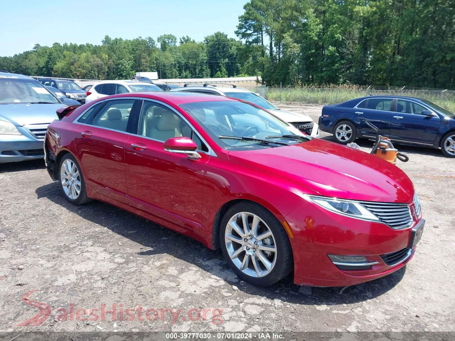 2015 LINCOLN MKZ HYBRID — VIN 3LN6L2LUXFR602145