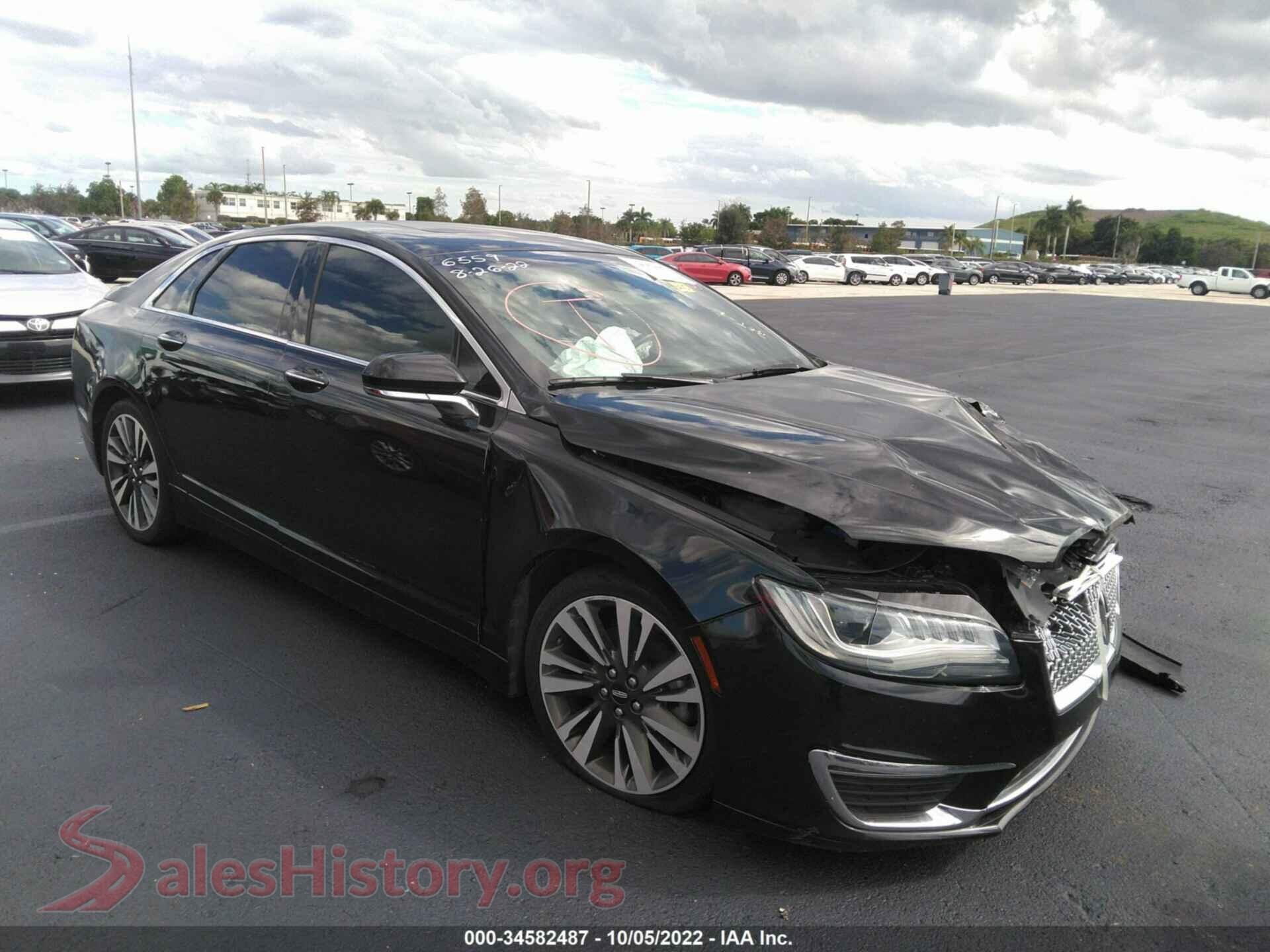 2017 LINCOLN MKZ — VIN 3LN6L5LU3HR636559