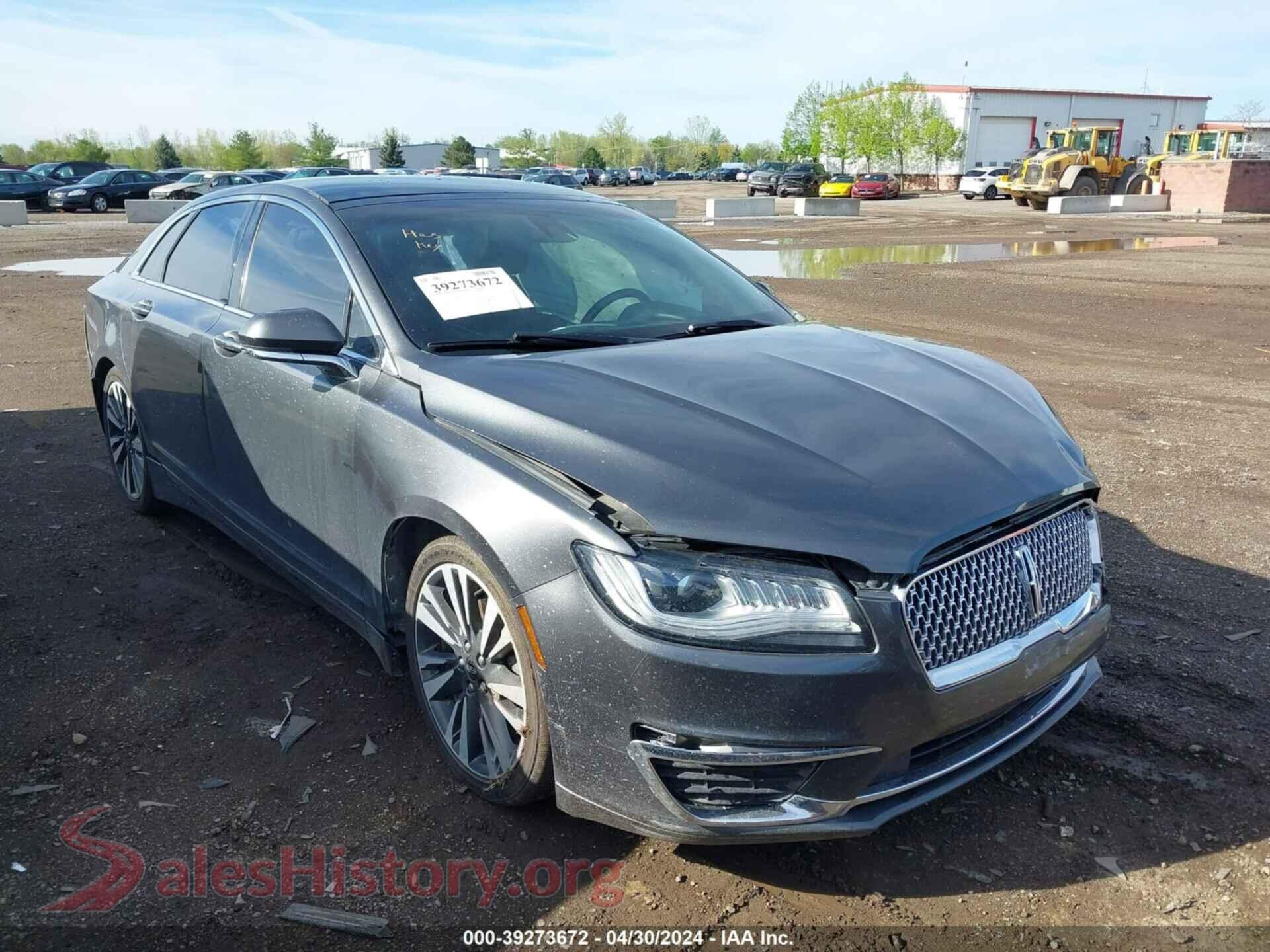 2017 LINCOLN MKZ HYBRID — VIN 3LN6L5MU0HR631964