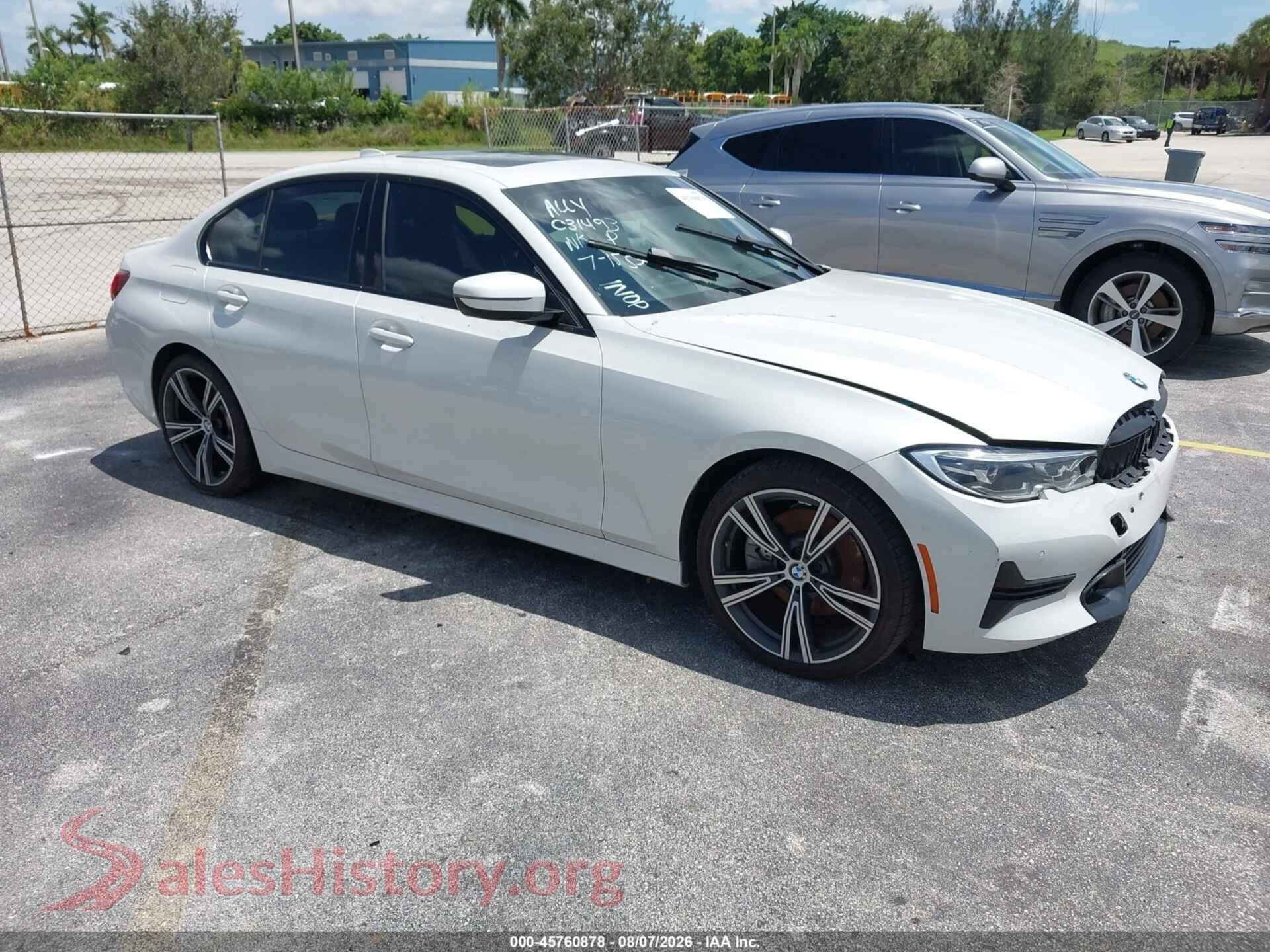 2022 BMW 330I — VIN 3MW5R1J04N8C31493