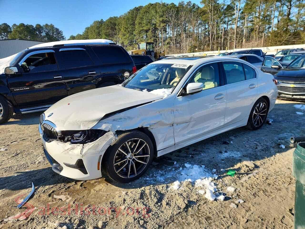 2022 BMW 3 SERIES — VIN 3MW5R7J02N8C22598