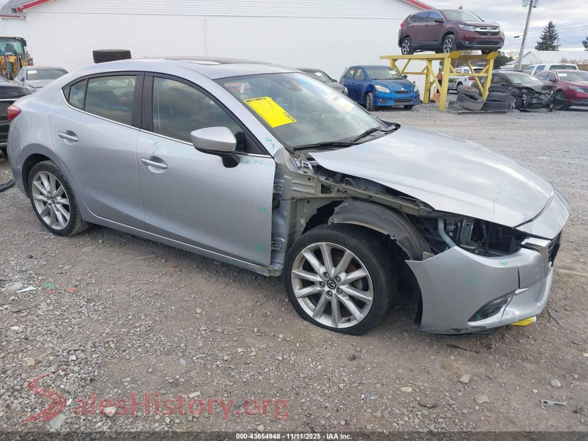 2017 MAZDA MAZDA3 — VIN 3MZBN1W3XHM133274
