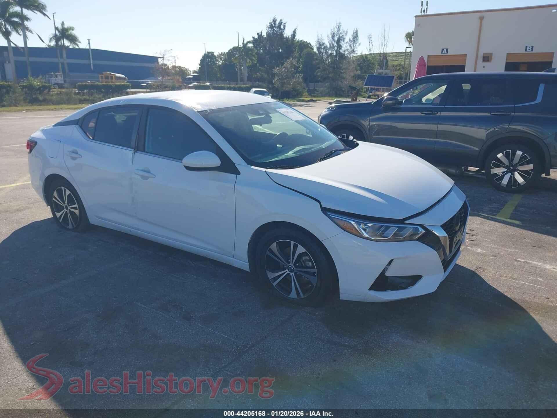 2022 NISSAN SENTRA — VIN 3N1AB8CV8NY244256