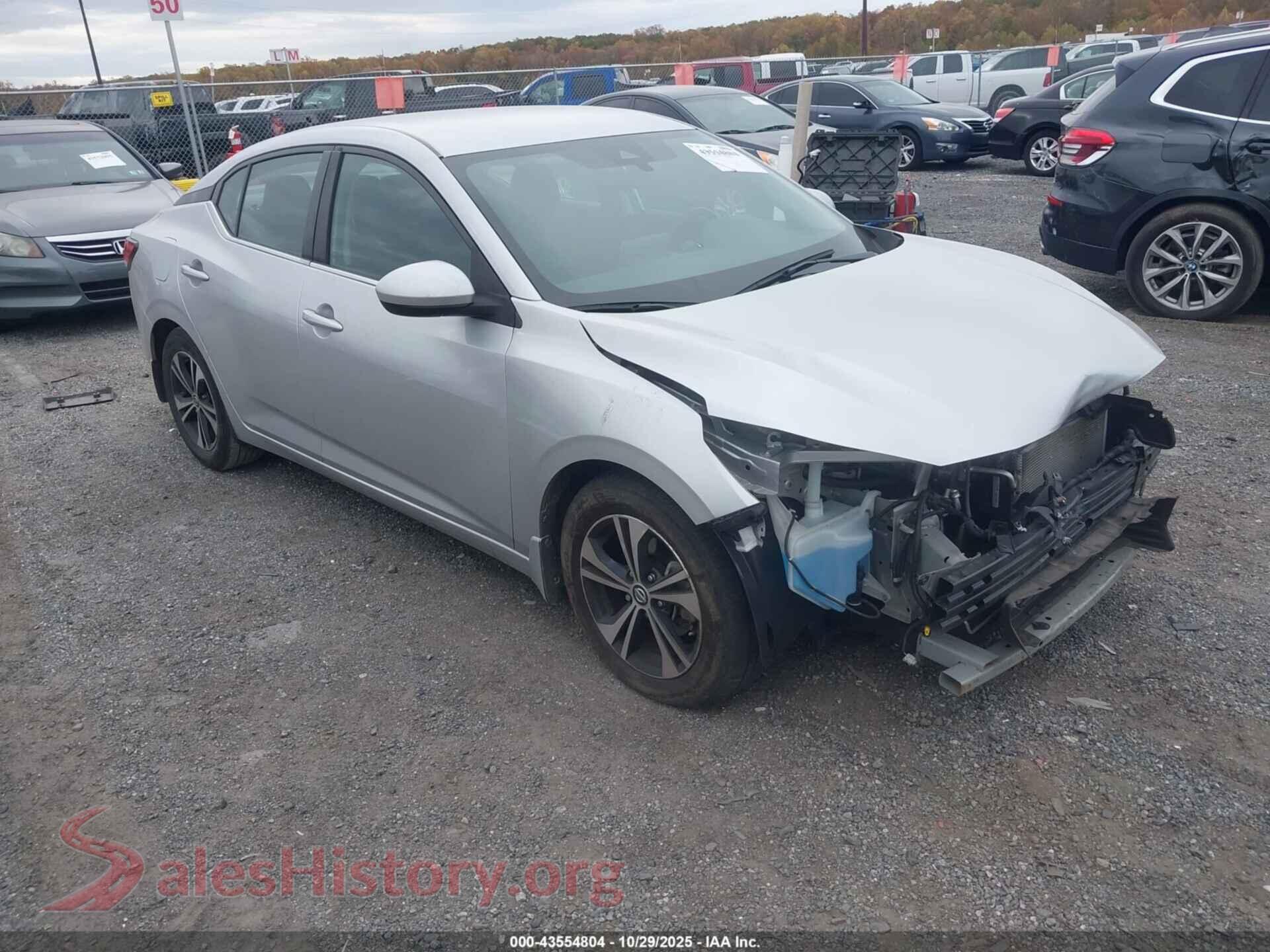 2022 NISSAN SENTRA — VIN 3N1AB8CV9NY249496