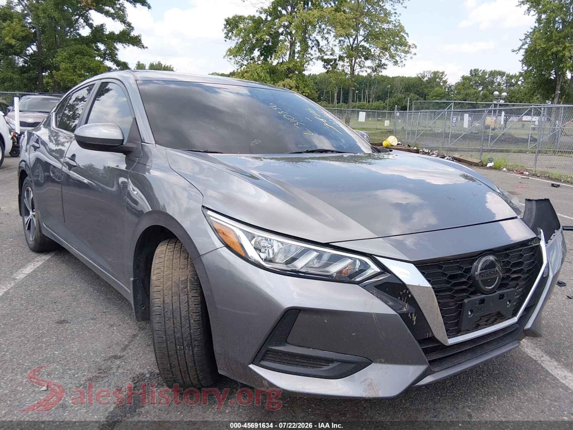 2023 NISSAN SENTRA — VIN 3N1AB8CVXPY310356