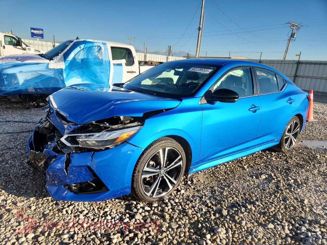 2022 NISSAN SENTRA — VIN 3N1AB8DV3NY303454