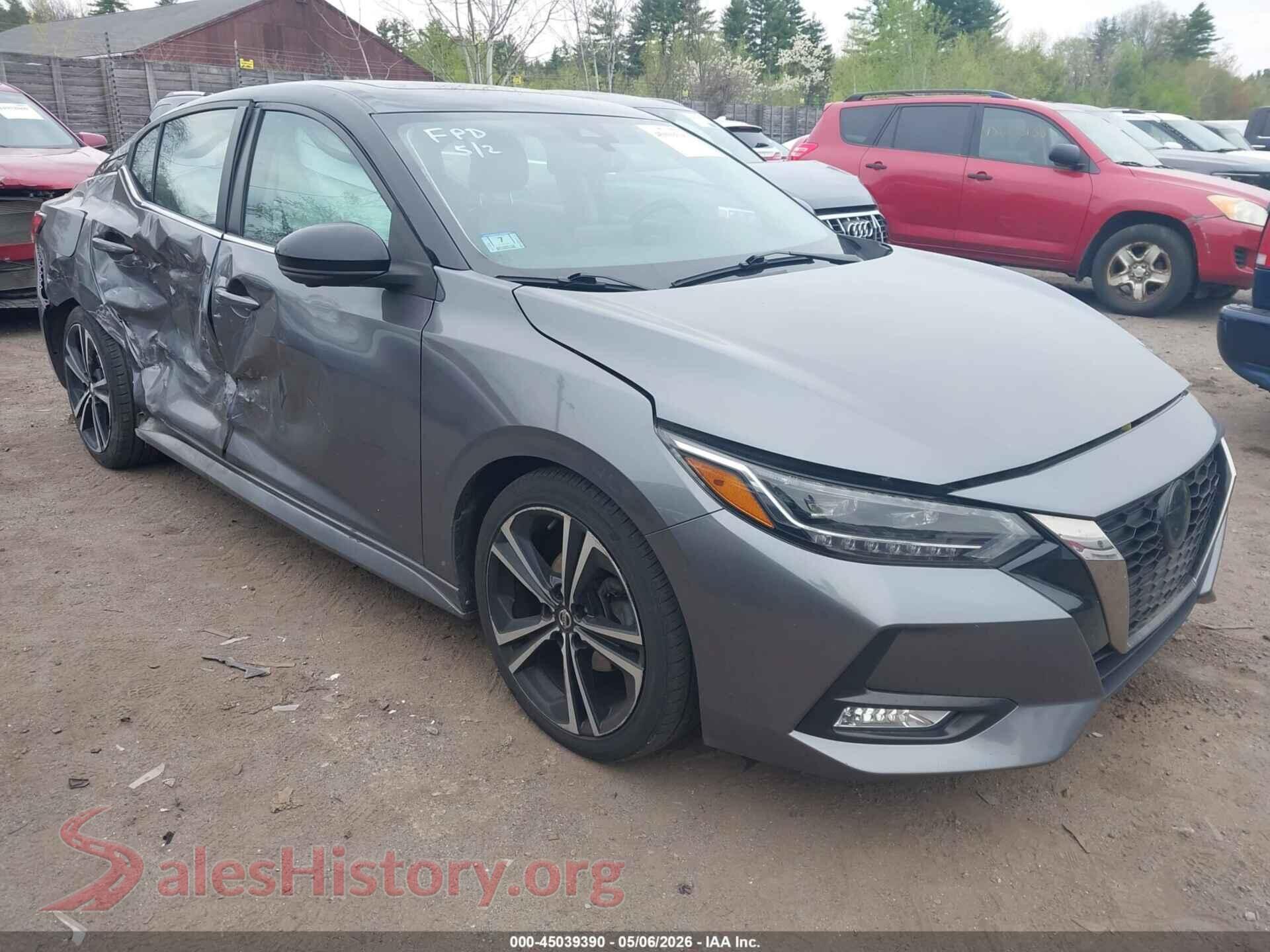 2021 NISSAN SENTRA — VIN 3N1AB8DVXMY205357