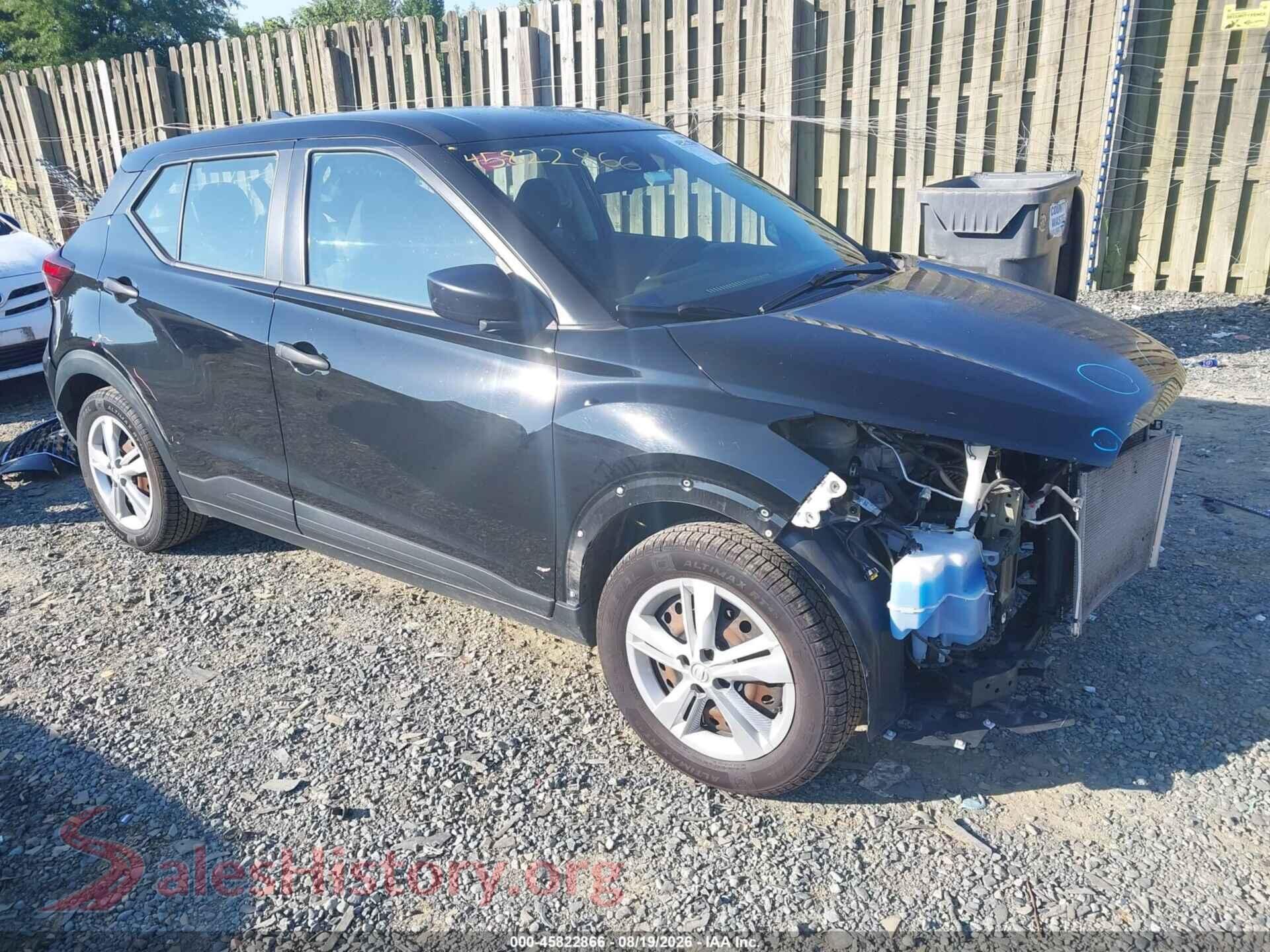 2022 NISSAN KICKS — VIN 3N1CP5BV8NL503528
