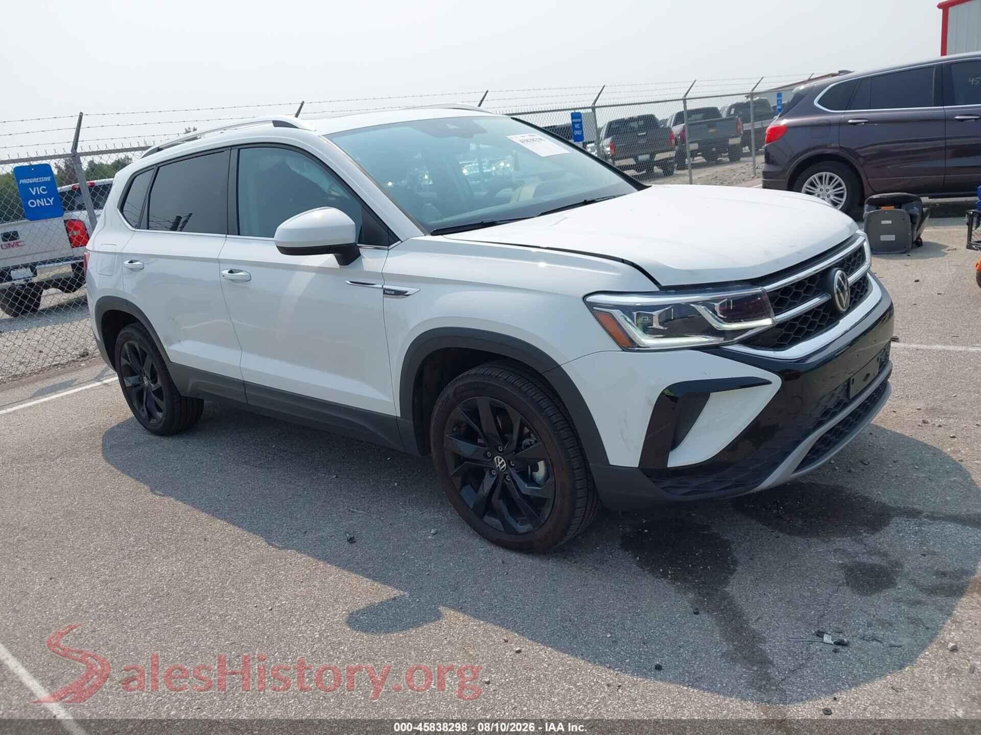 2022 VOLKSWAGEN TAOS — VIN 3VV1X7B29NM001581