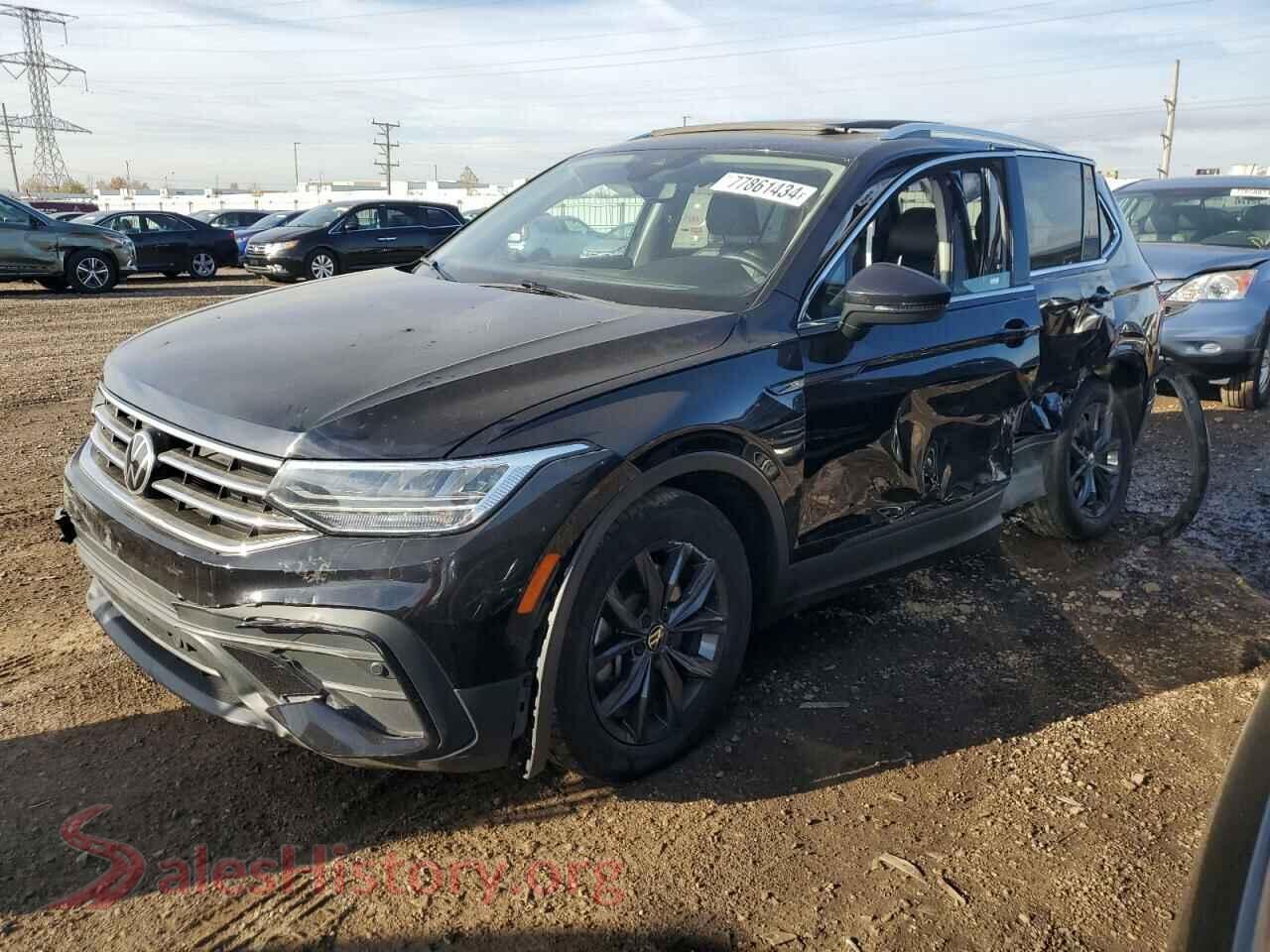 2022 VOLKSWAGEN TIGUAN — VIN 3VV2B7AX9NM001919