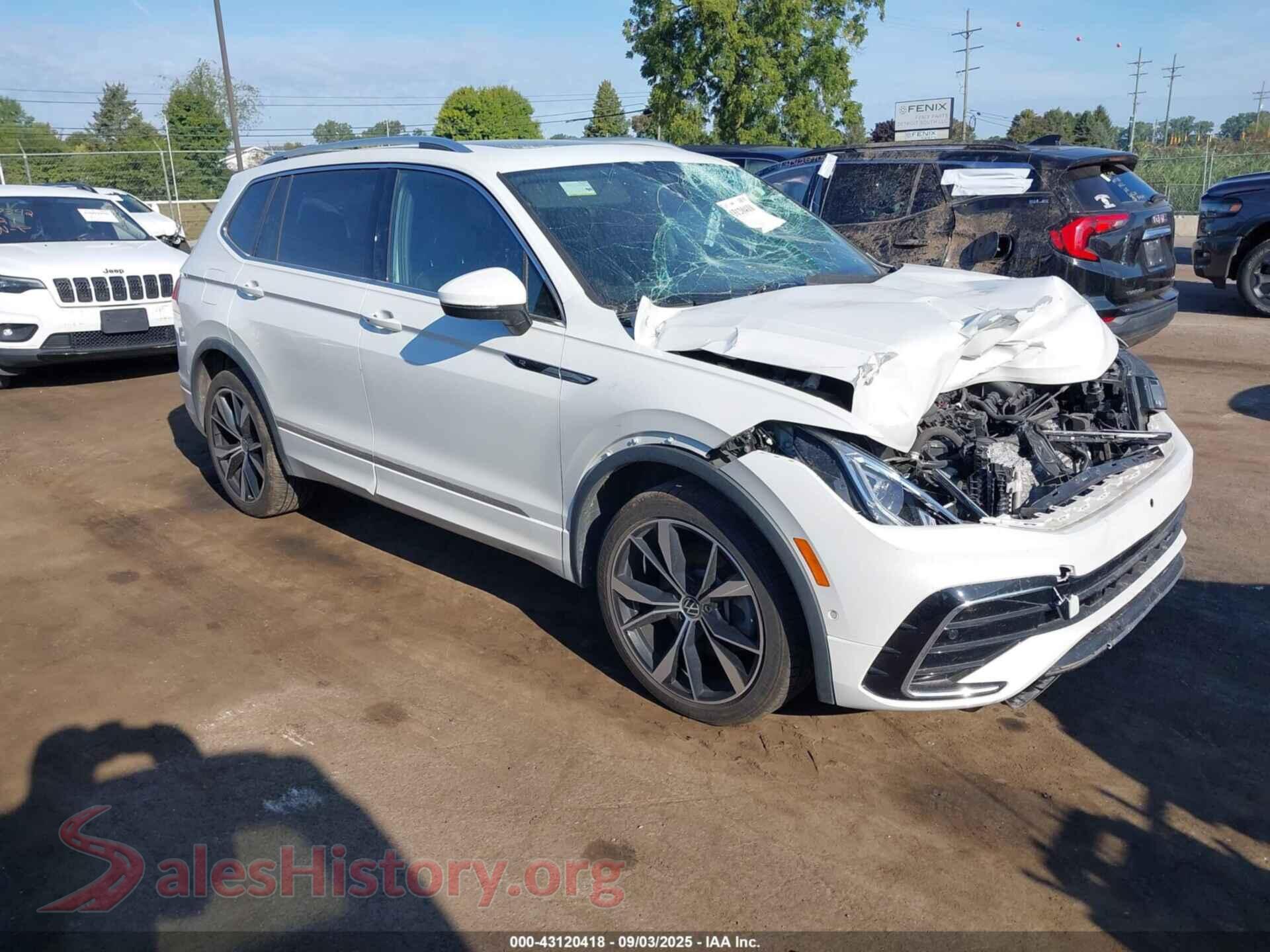 2022 VOLKSWAGEN TIGUAN — VIN 3VV4B7AXXNM103836