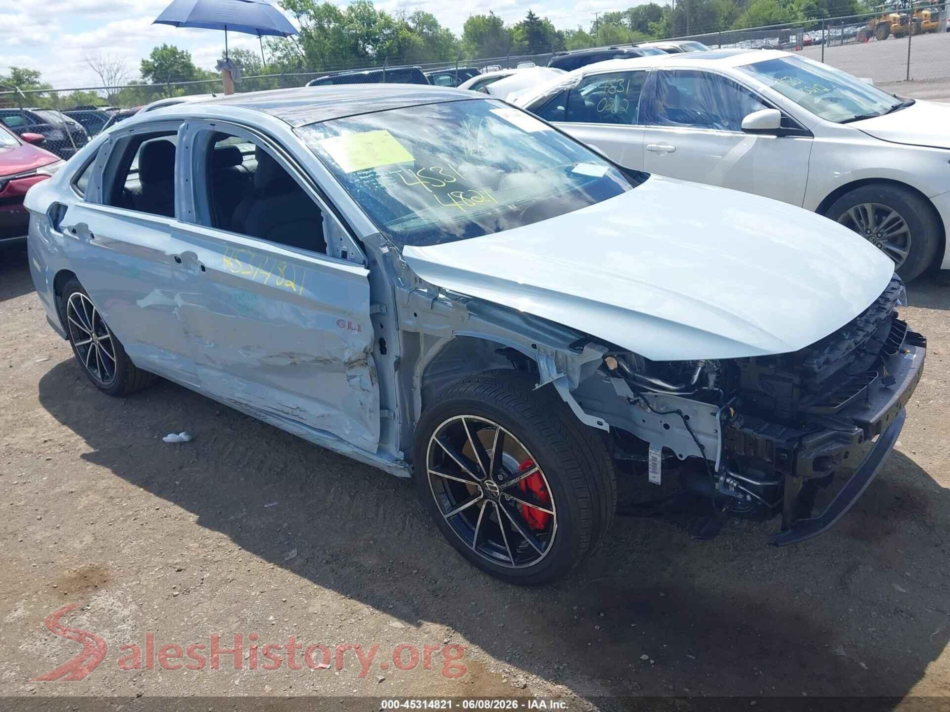 2026 VOLKSWAGEN JETTA GLI — VIN 3VW1M7BU8TM026510