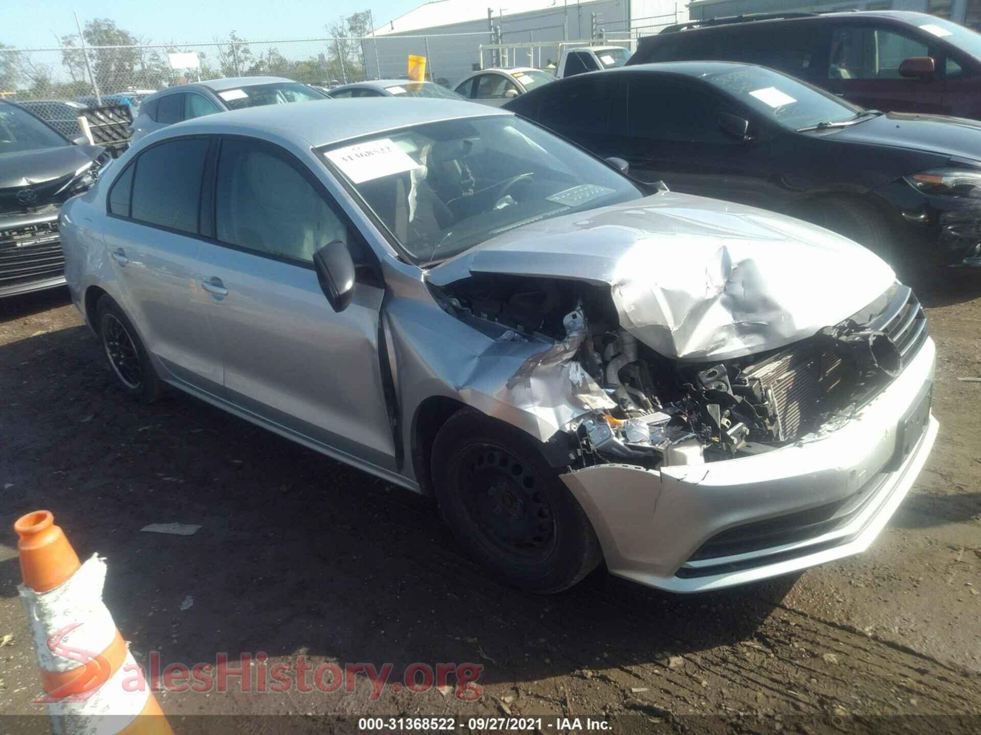 2016 VOLKSWAGEN JETTA SEDAN — VIN 3VW267AJ1GM226916