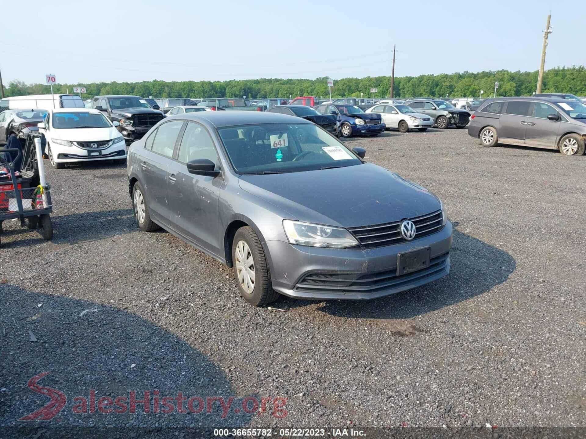 2016 VOLKSWAGEN JETTA SEDAN — VIN 3VW267AJ1GM303560