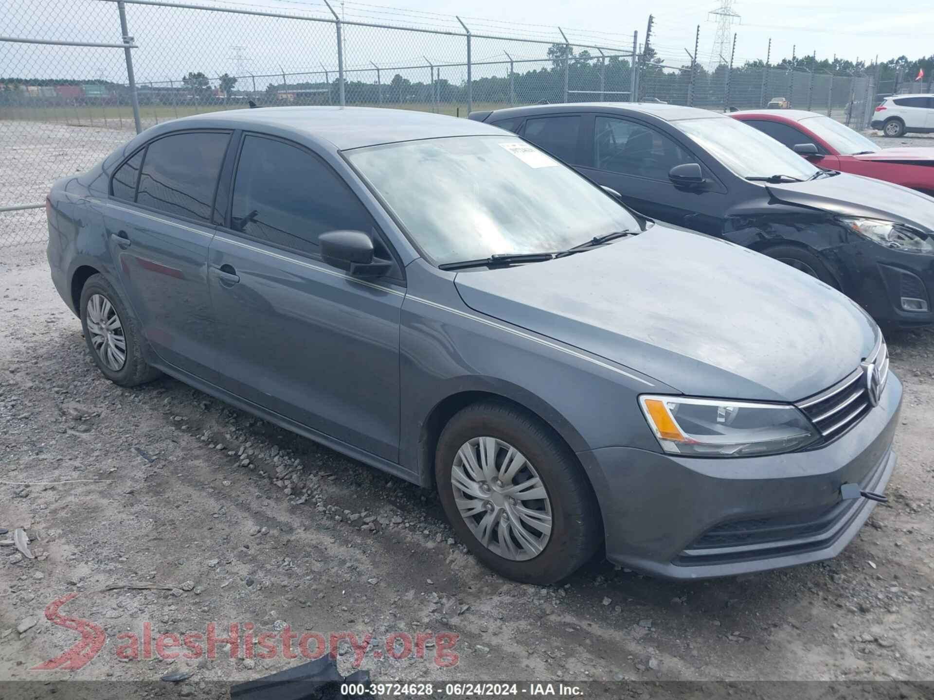 2016 VOLKSWAGEN JETTA — VIN 3VW267AJ1GM348711