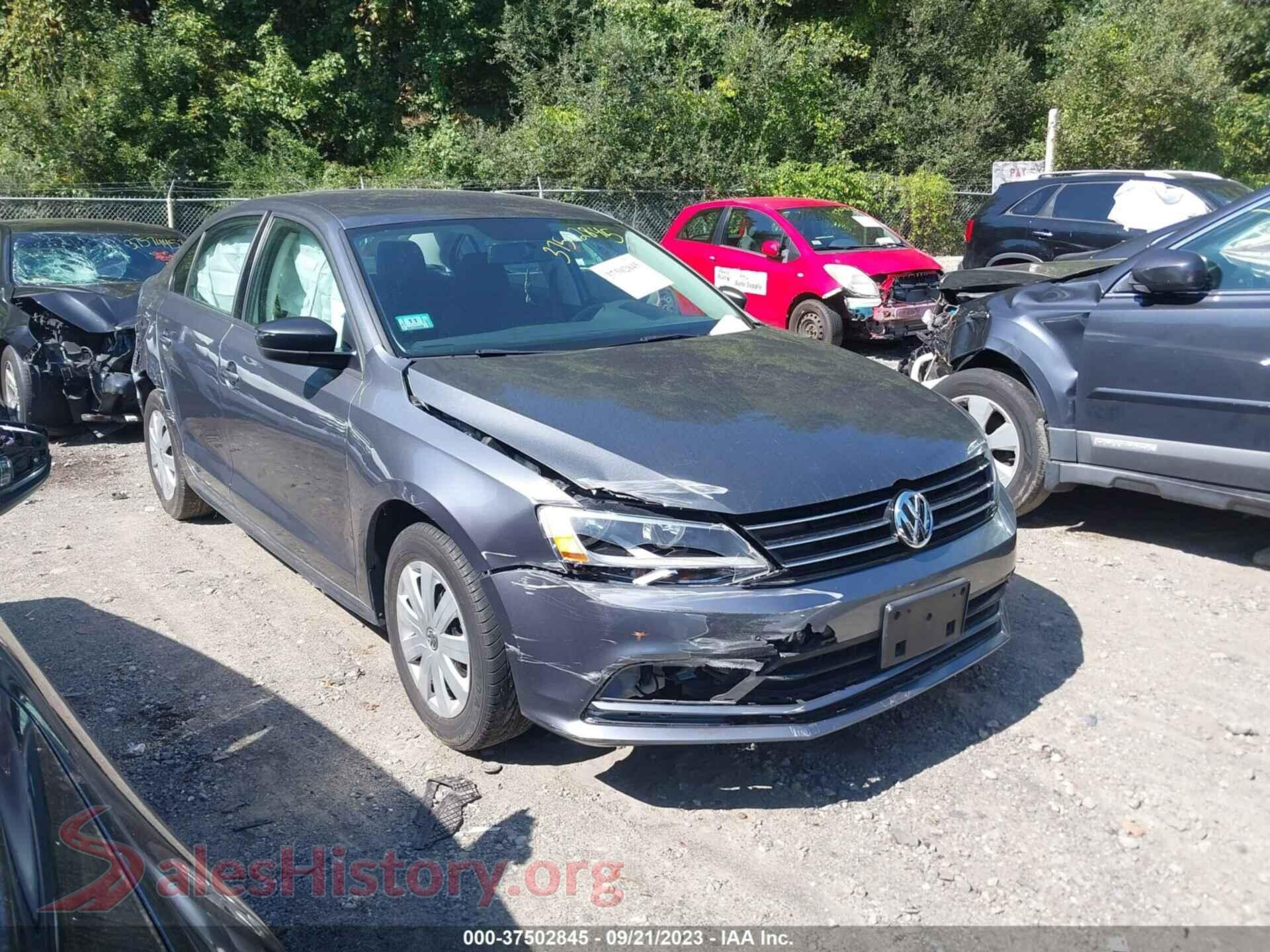 2016 VOLKSWAGEN JETTA SEDAN — VIN 3VW267AJ2GM225211