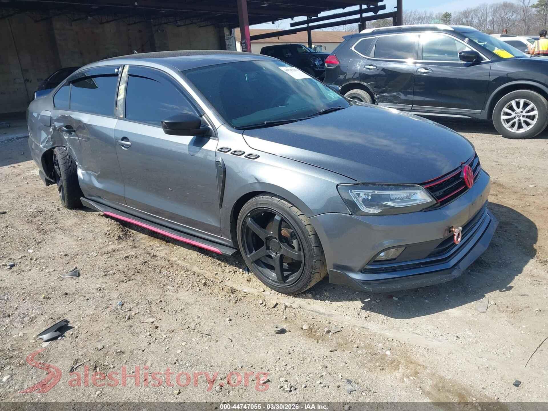 2016 VOLKSWAGEN JETTA — VIN 3VW267AJ9GM388194