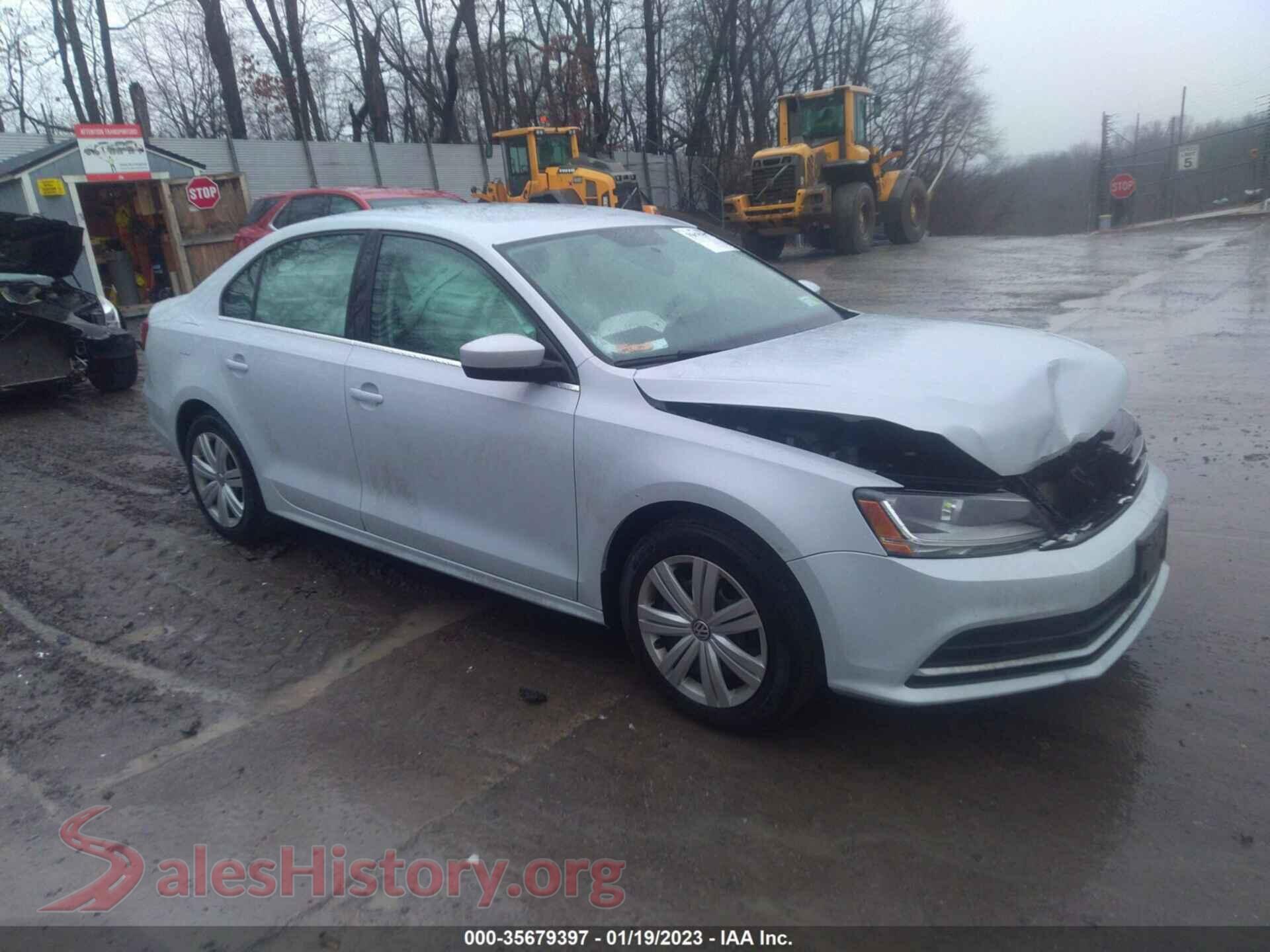 2017 VOLKSWAGEN JETTA — VIN 3VW2B7AJ0HM259824