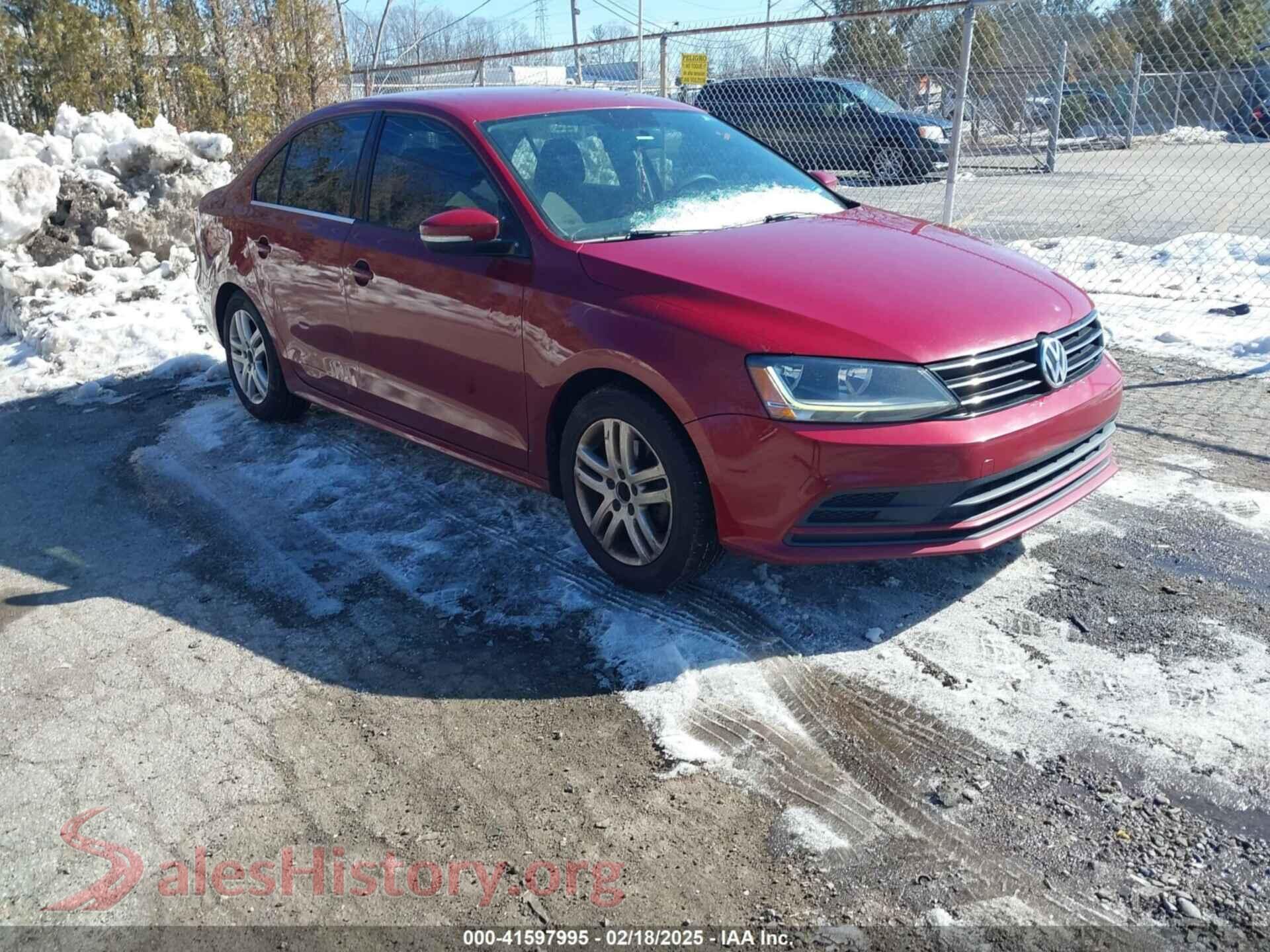 2017 VOLKSWAGEN JETTA — VIN 3VW2B7AJ1HM256401