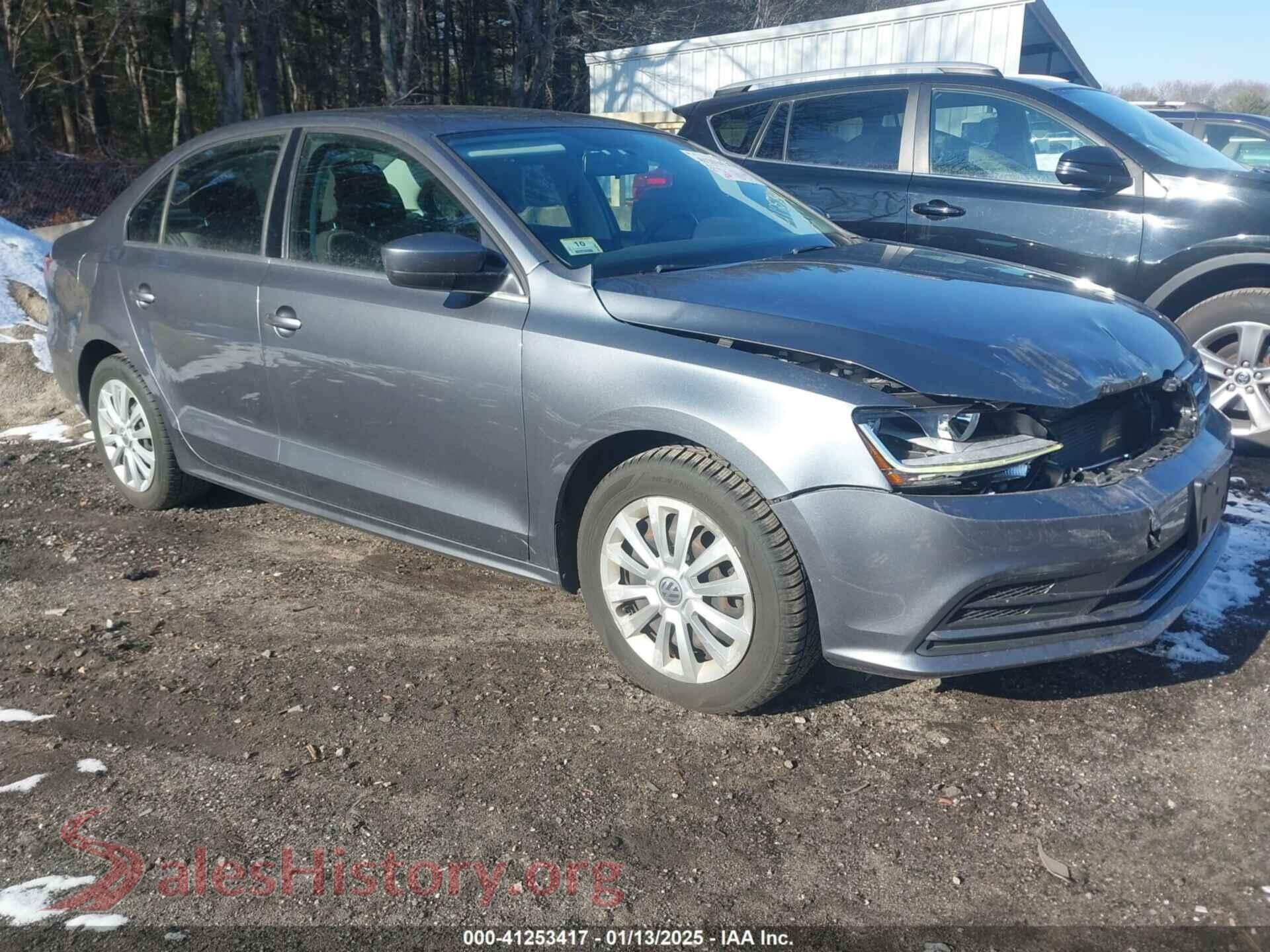 2017 VOLKSWAGEN JETTA — VIN 3VW2B7AJ1HM391104