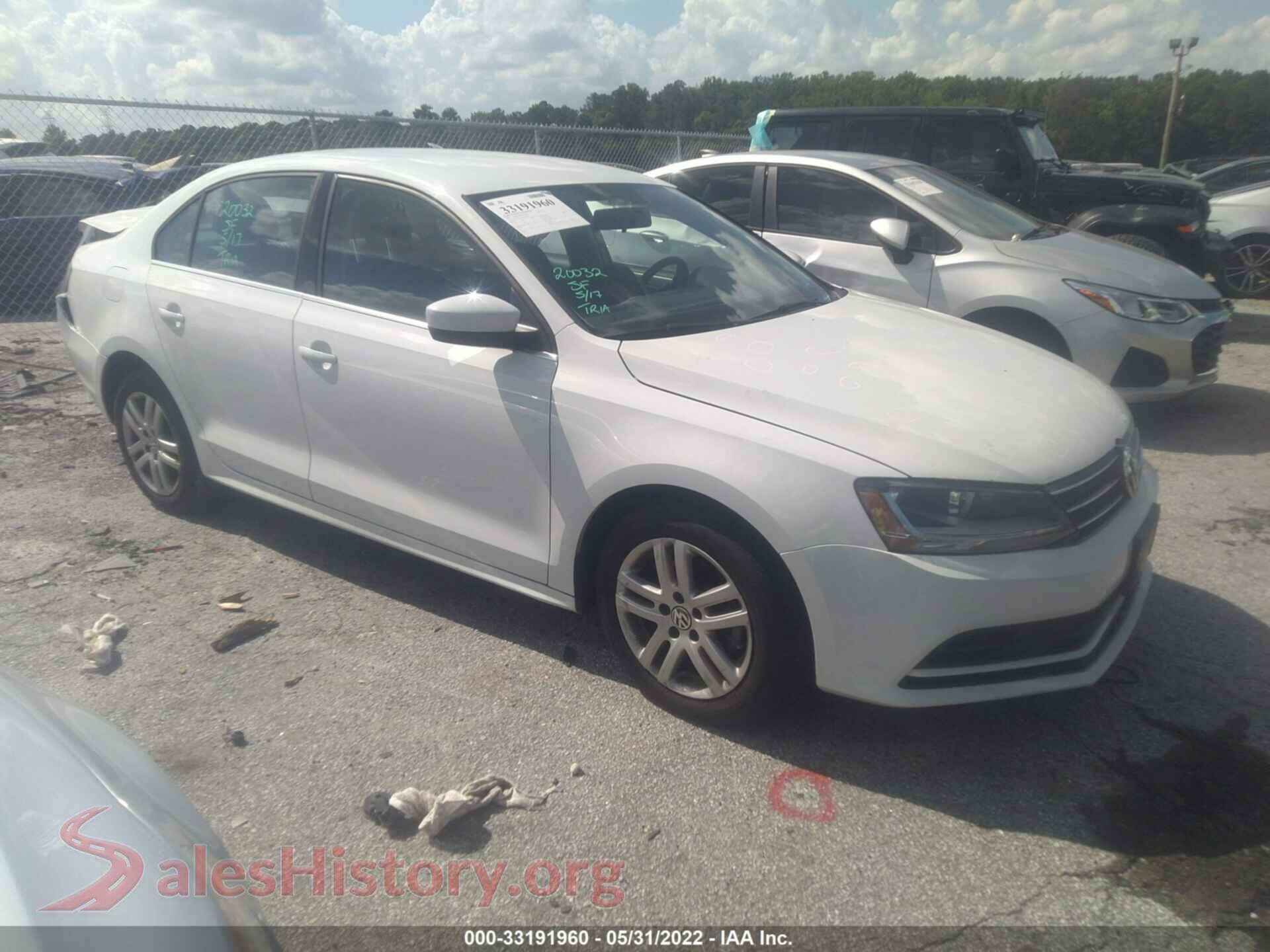 2017 VOLKSWAGEN JETTA — VIN 3VW2B7AJ2HM263633