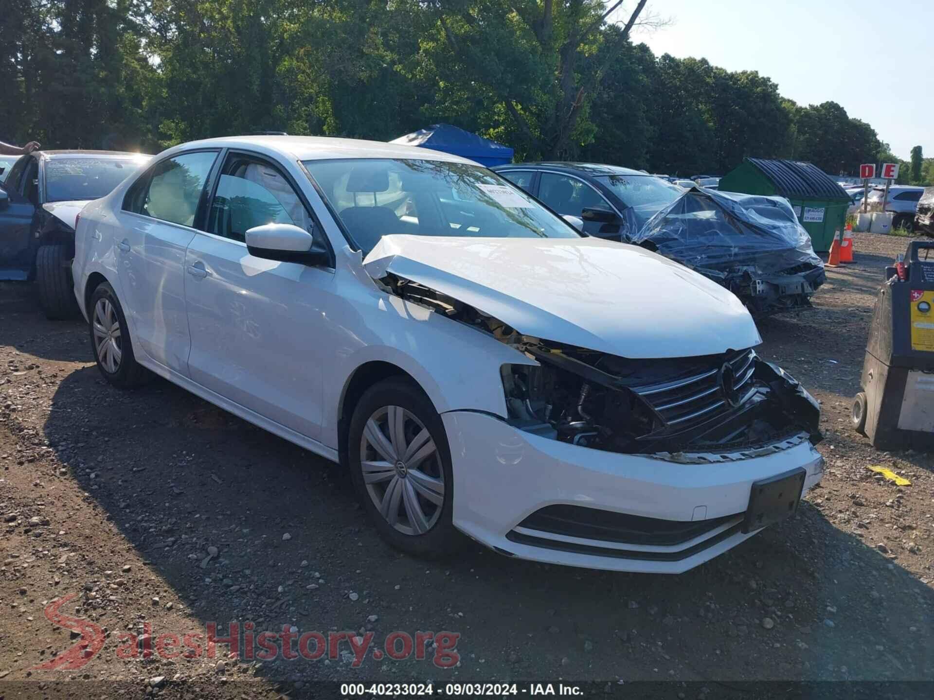 2017 VOLKSWAGEN JETTA — VIN 3VW2B7AJ2HM326018