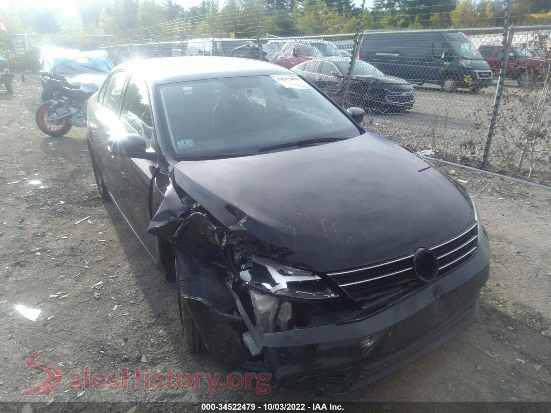2017 VOLKSWAGEN JETTA — VIN 3VW2B7AJ2HM391855