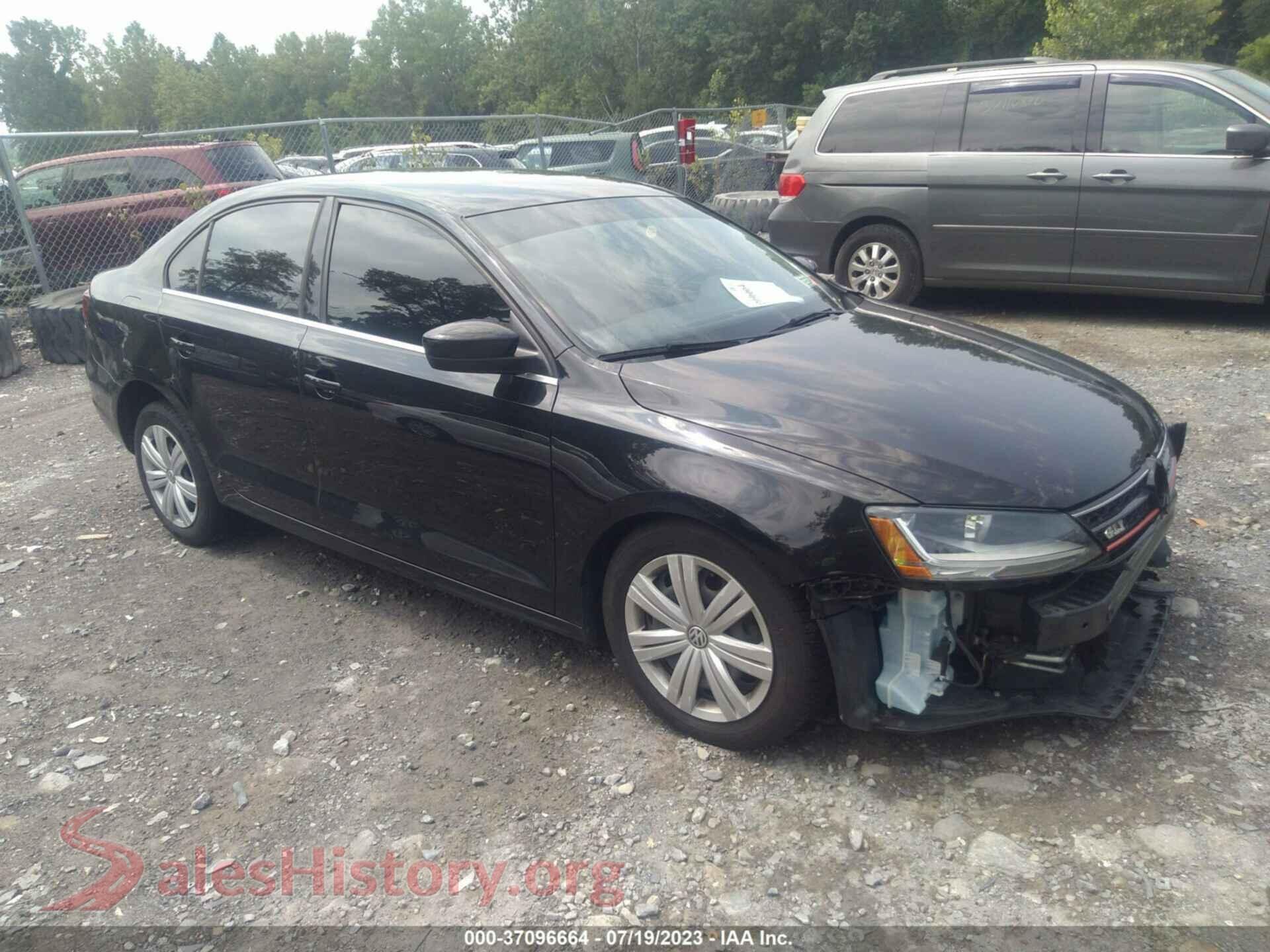 2017 VOLKSWAGEN JETTA — VIN 3VW2B7AJ3HM331955