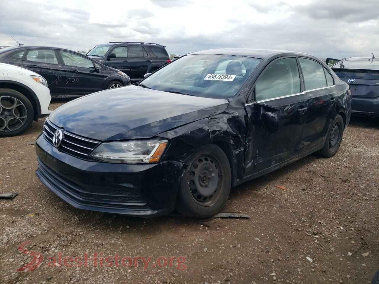 2017 VOLKSWAGEN JETTA — VIN 3VW2B7AJ3HM371520