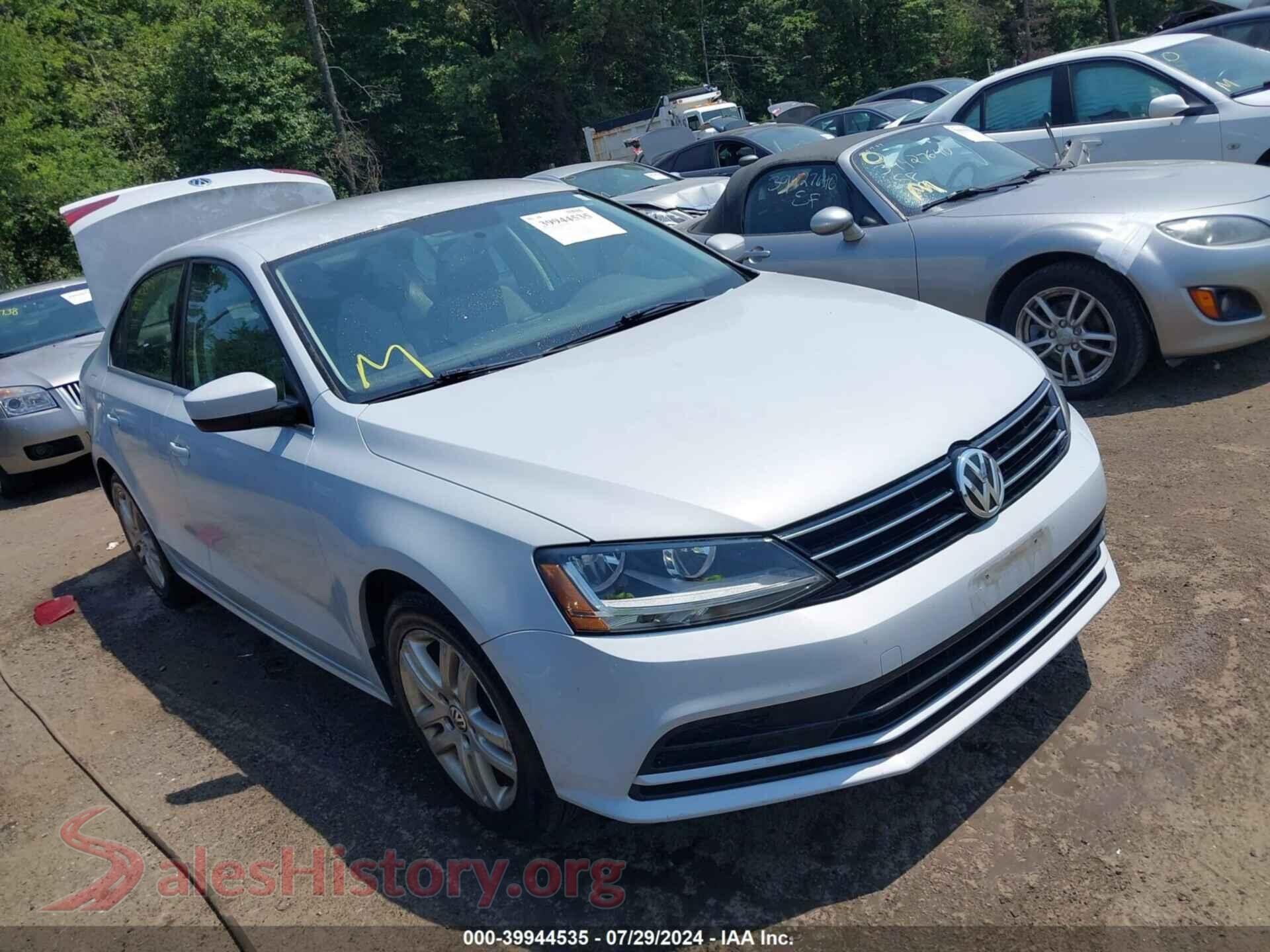 2017 VOLKSWAGEN JETTA — VIN 3VW2B7AJ4HM312007