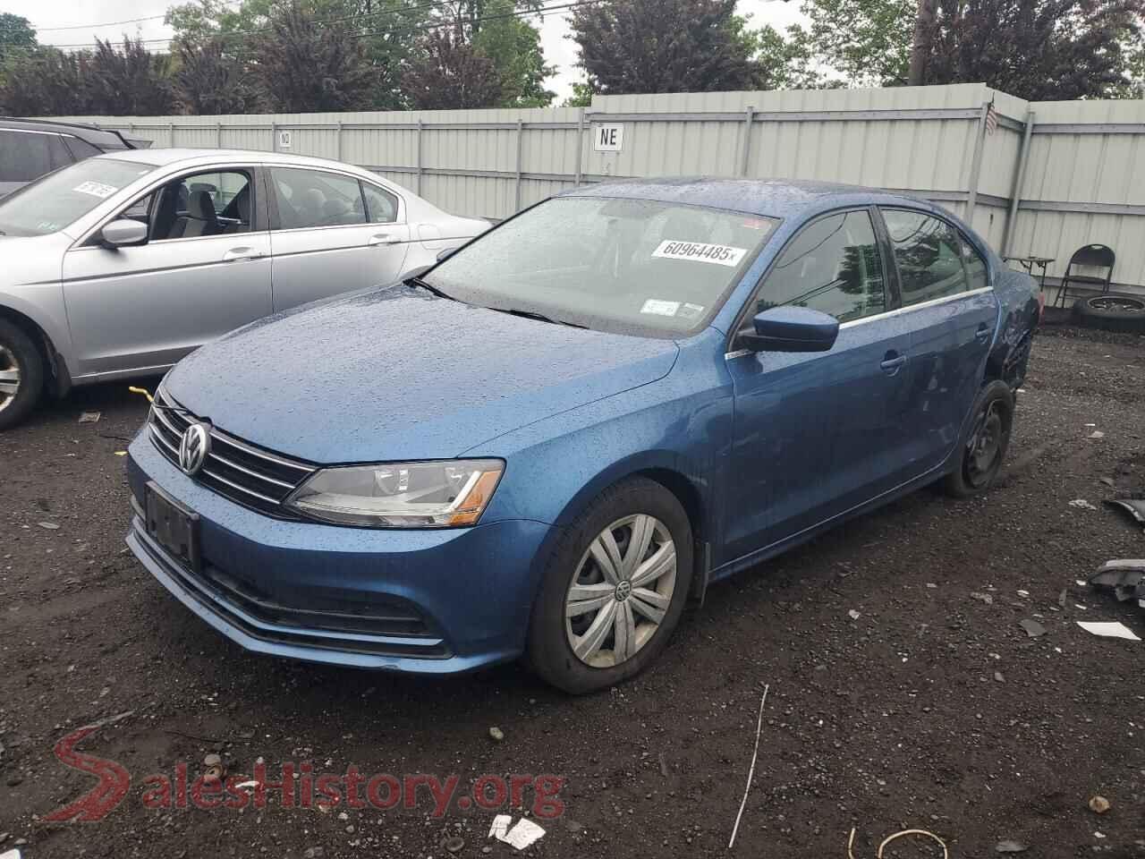 2017 VOLKSWAGEN JETTA — VIN 3VW2B7AJ4HM342480