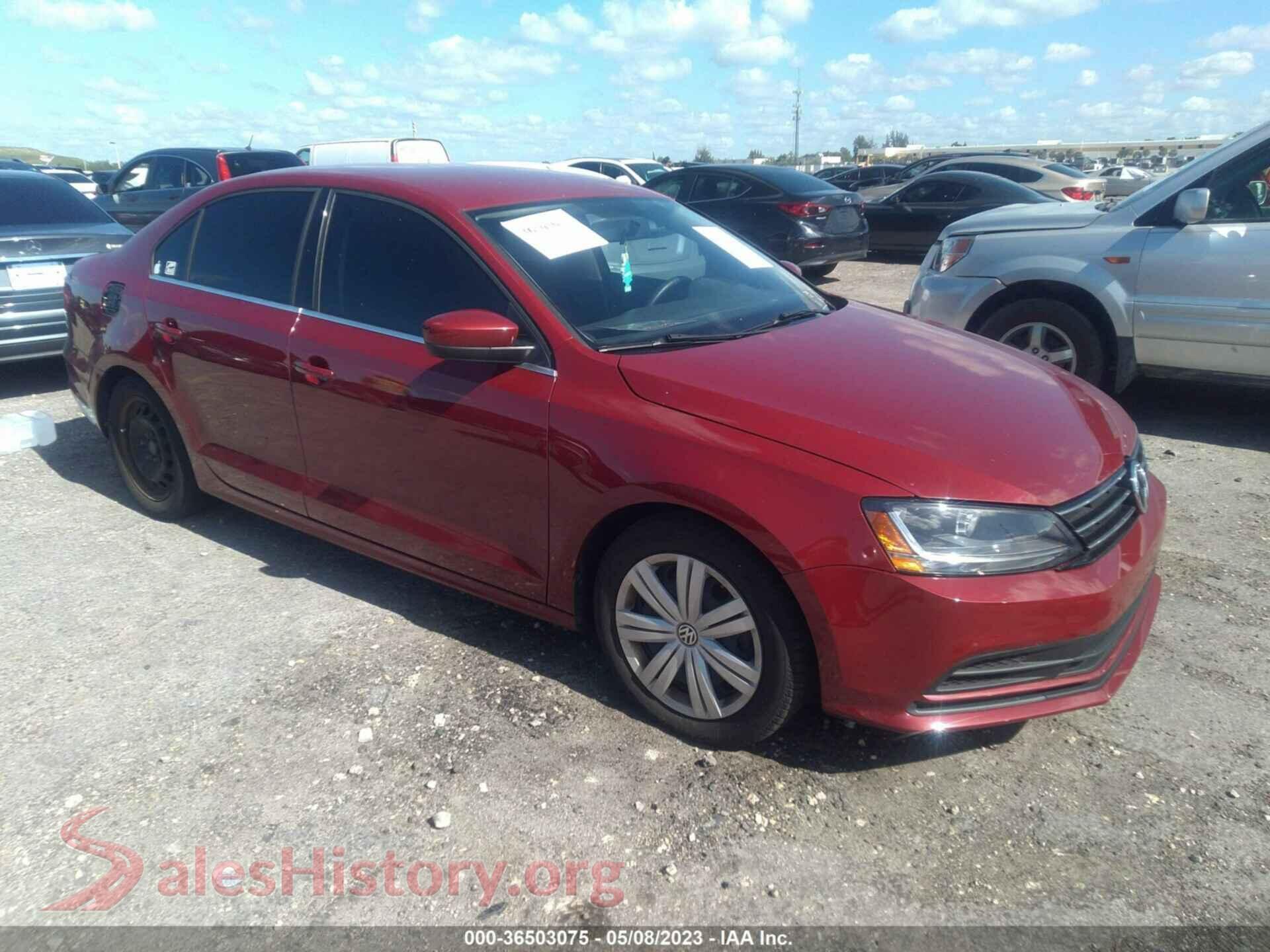 2017 VOLKSWAGEN JETTA — VIN 3VW2B7AJ4HM346304