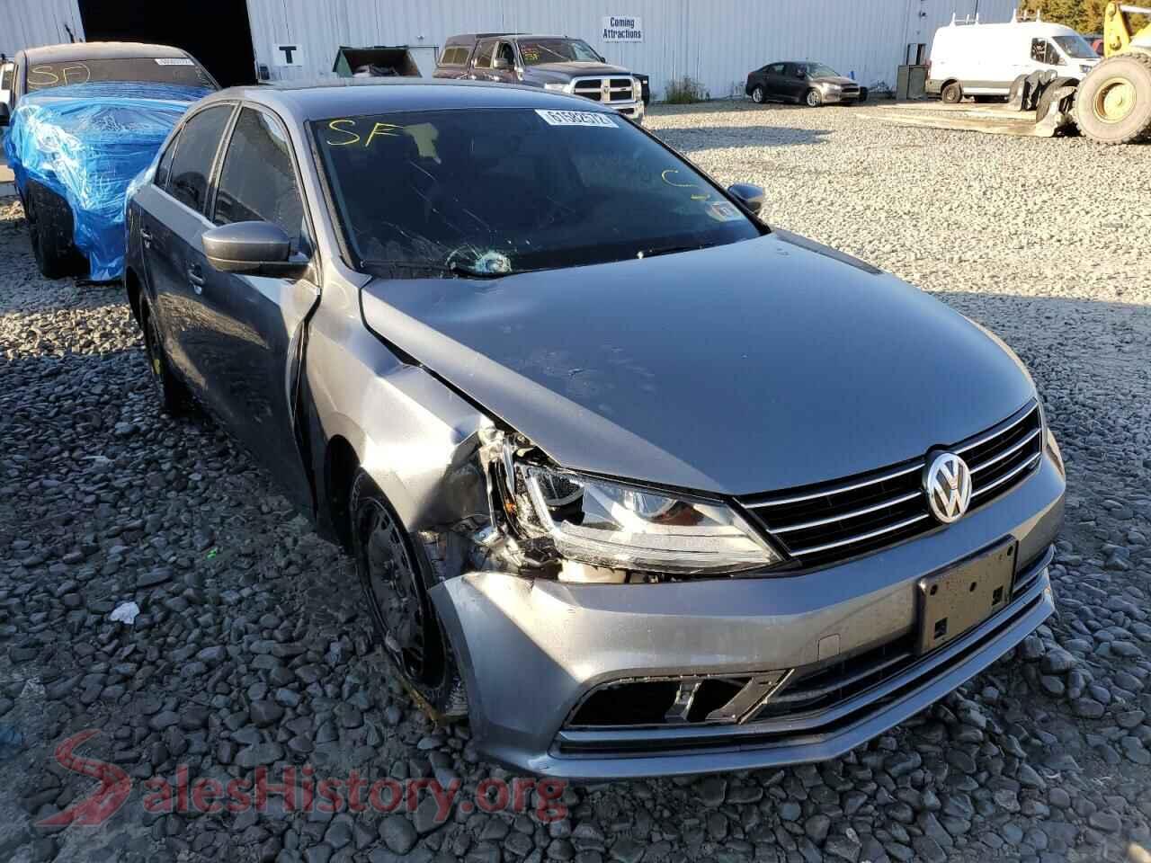2017 VOLKSWAGEN JETTA — VIN 3VW2B7AJ6HM398663
