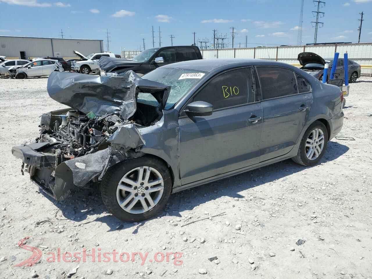 2018 VOLKSWAGEN JETTA — VIN 3VW2B7AJ6JM261633