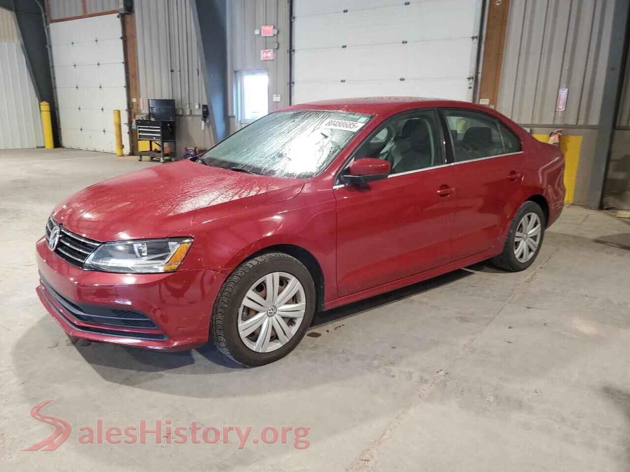 2017 VOLKSWAGEN JETTA — VIN 3VW2B7AJ7HM283084