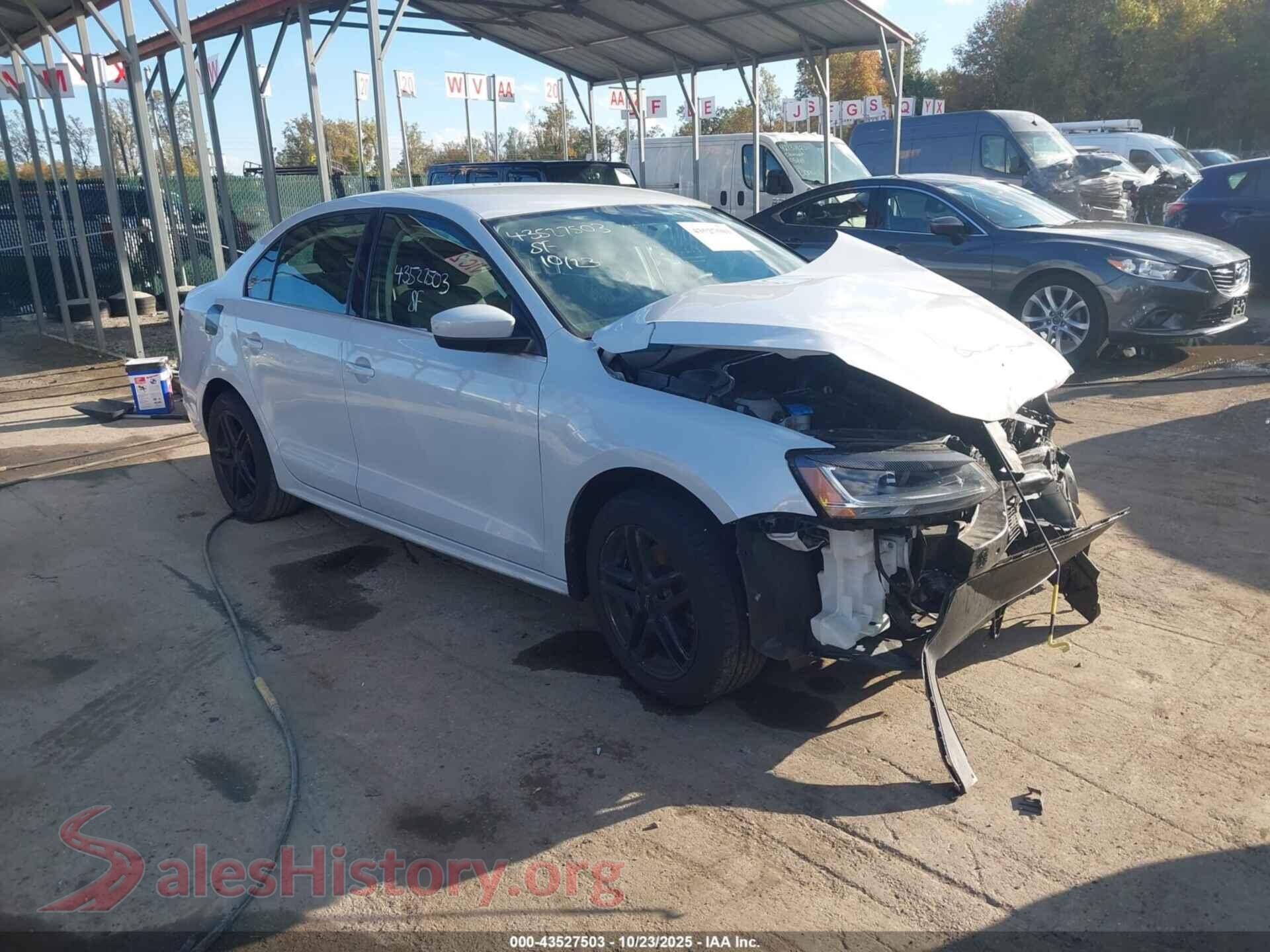 2017 VOLKSWAGEN JETTA — VIN 3VW2B7AJ7HM330470