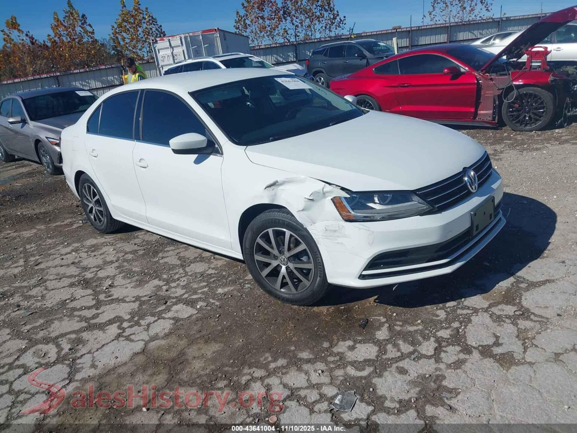 2017 VOLKSWAGEN JETTA — VIN 3VW2B7AJXHM251326