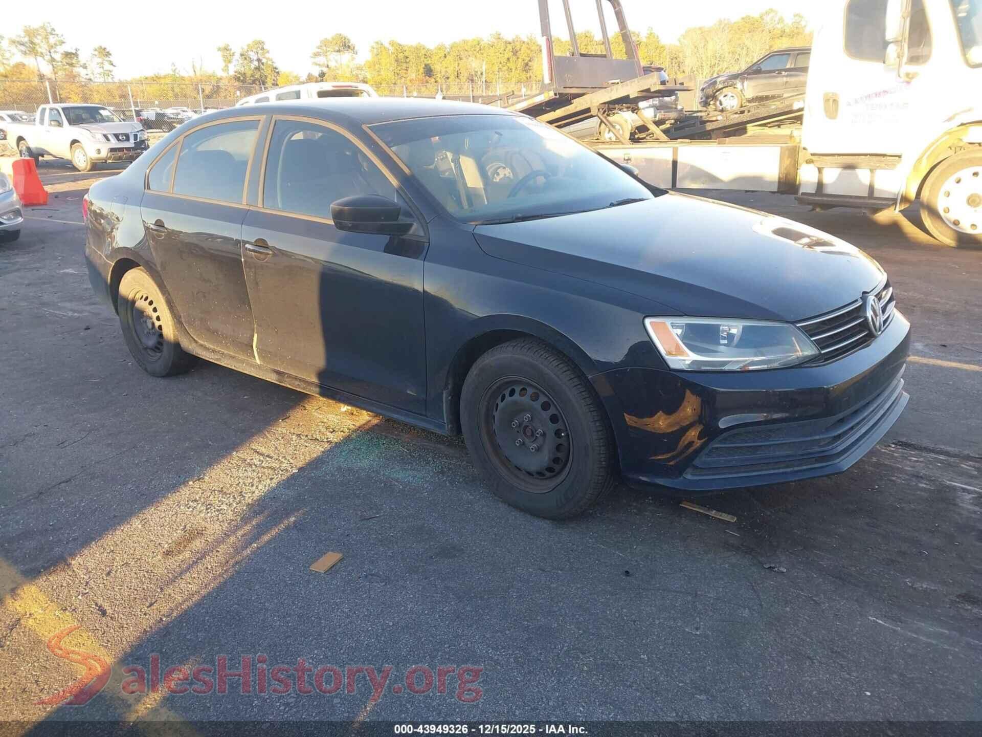 2015 VOLKSWAGEN JETTA — VIN 3VW2K7AJ7FM292039
