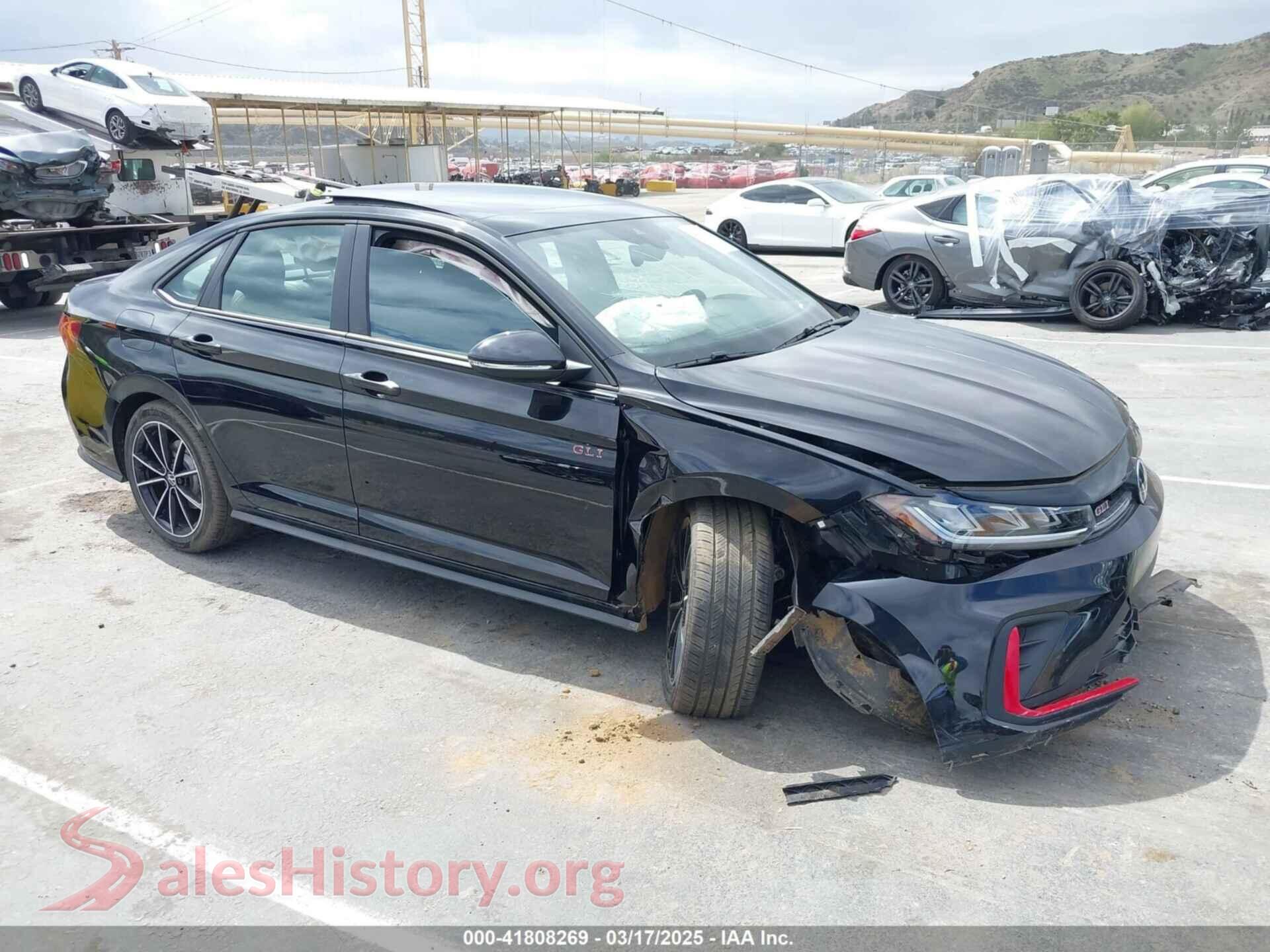 2025 VOLKSWAGEN JETTA GLI — VIN 3VW2T7BU9SM003551