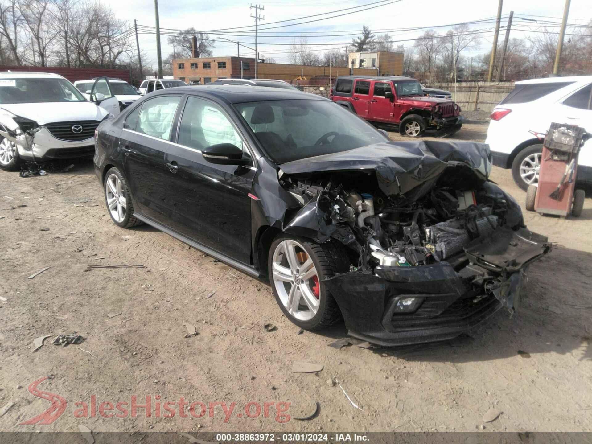 2017 VOLKSWAGEN JETTA — VIN 3VW4T7AJ1HM374485