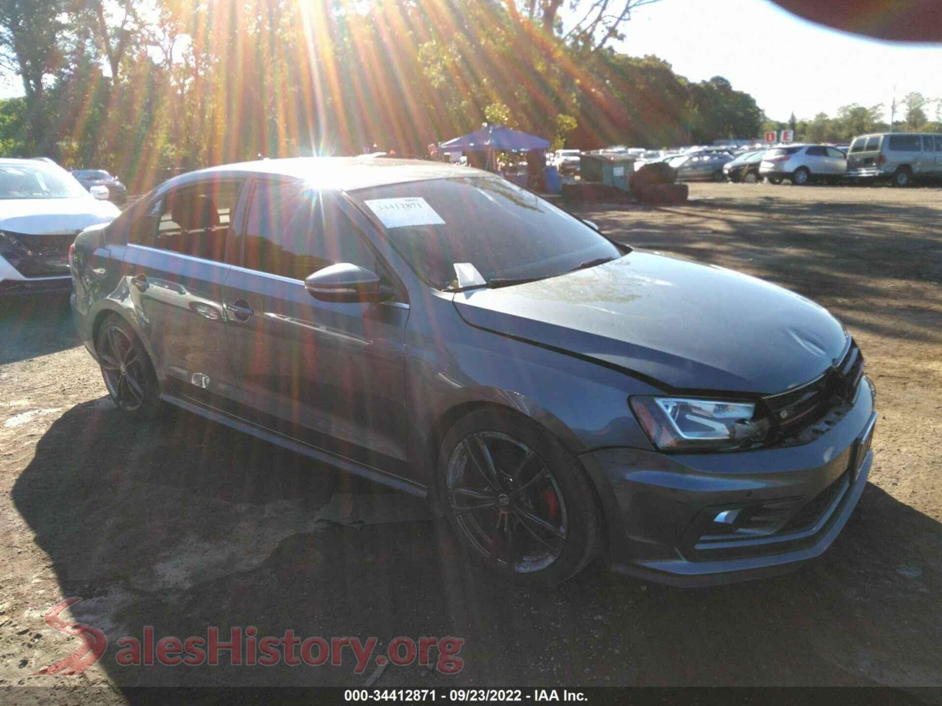 2016 VOLKSWAGEN JETTA SEDAN — VIN 3VW4T7AJ8GM310443