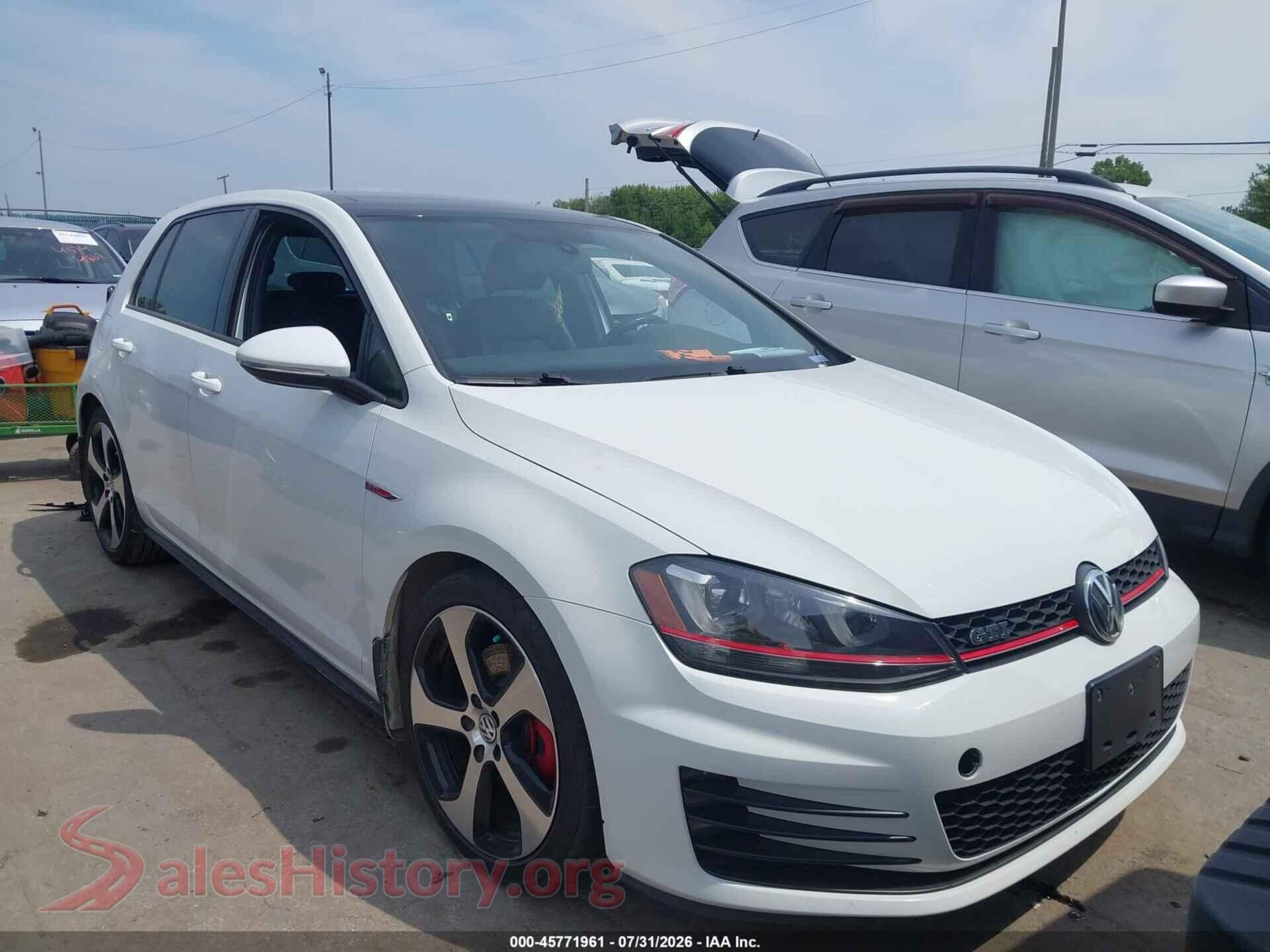 2015 VOLKSWAGEN GOLF GTI — VIN 3VW4T7AU9FM003226