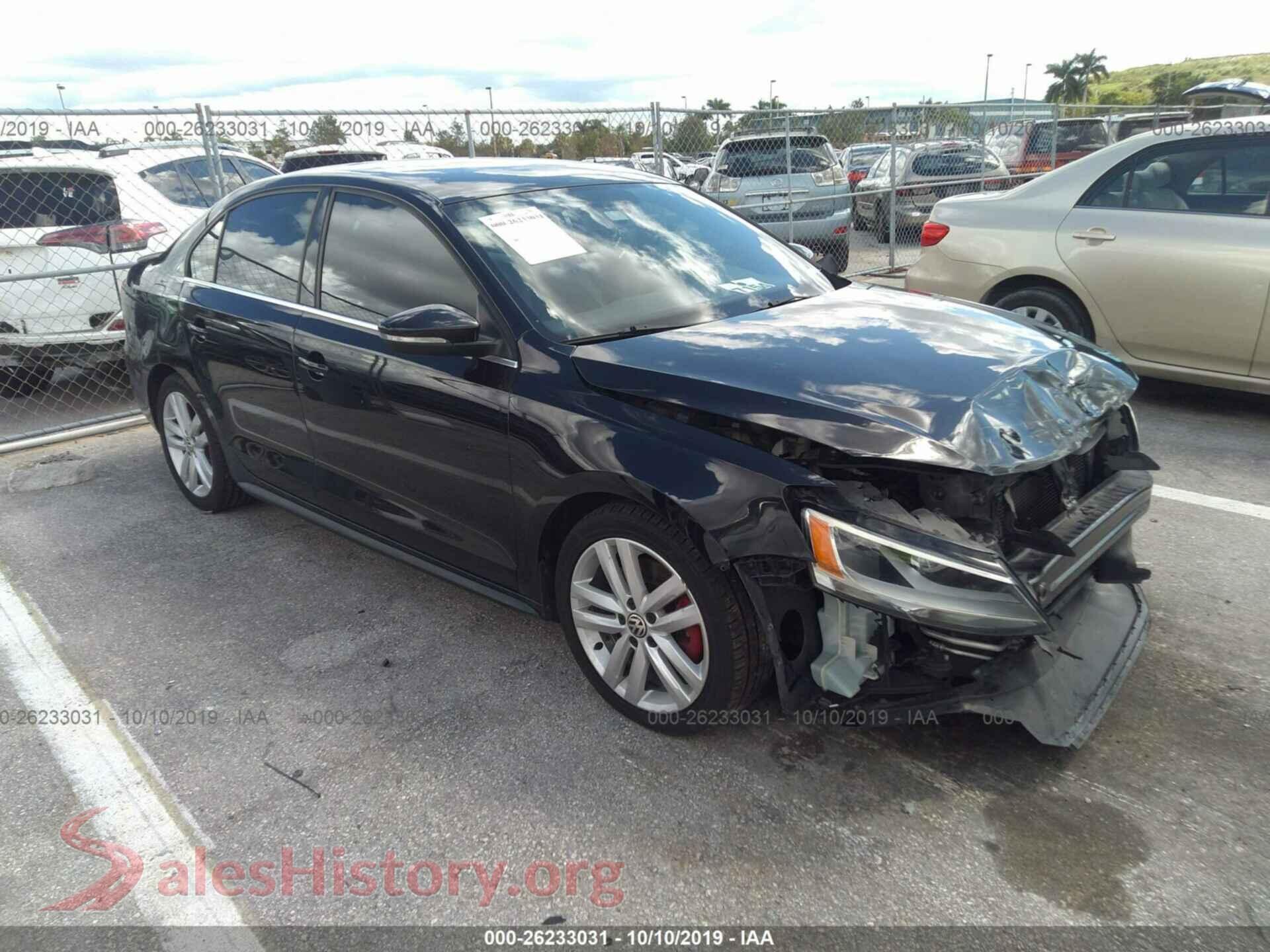 2012 VOLKSWAGEN JETTA — VIN 3VW567AJ4CM352954