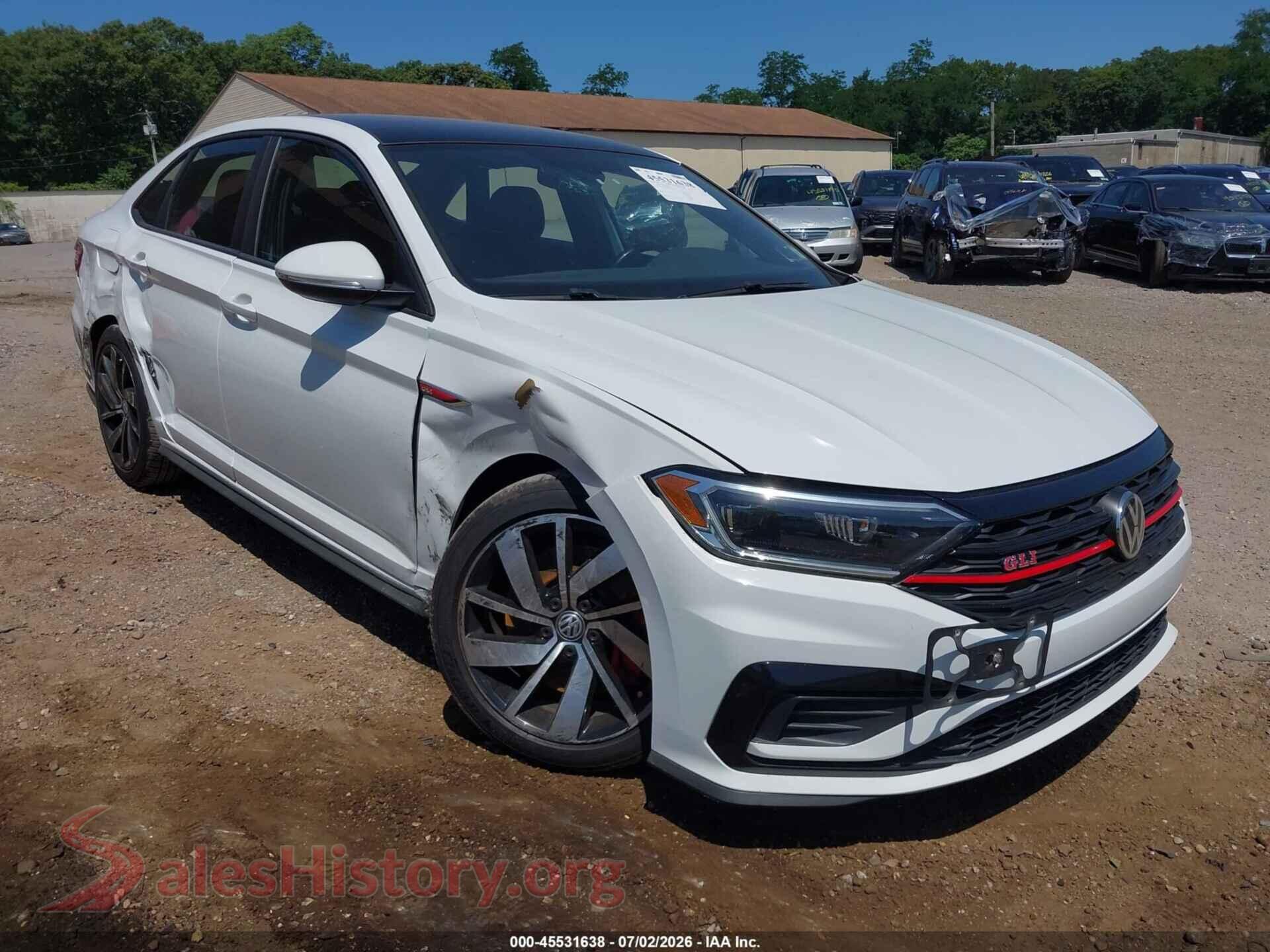 2020 VOLKSWAGEN JETTA GLI — VIN 3VW5T7BU5LM082330