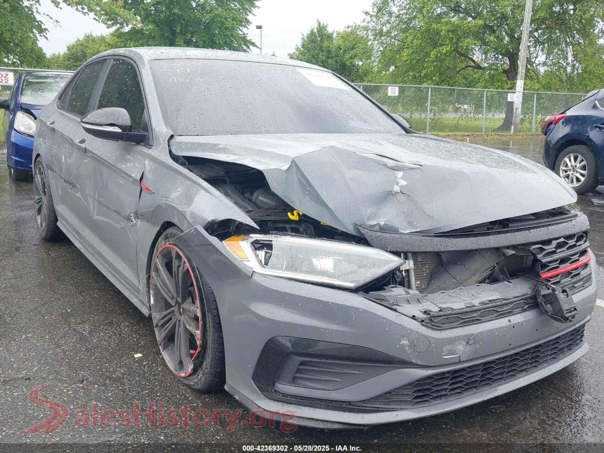 2019 VOLKSWAGEN JETTA GLI — VIN 3VW5T7BU6KM147829