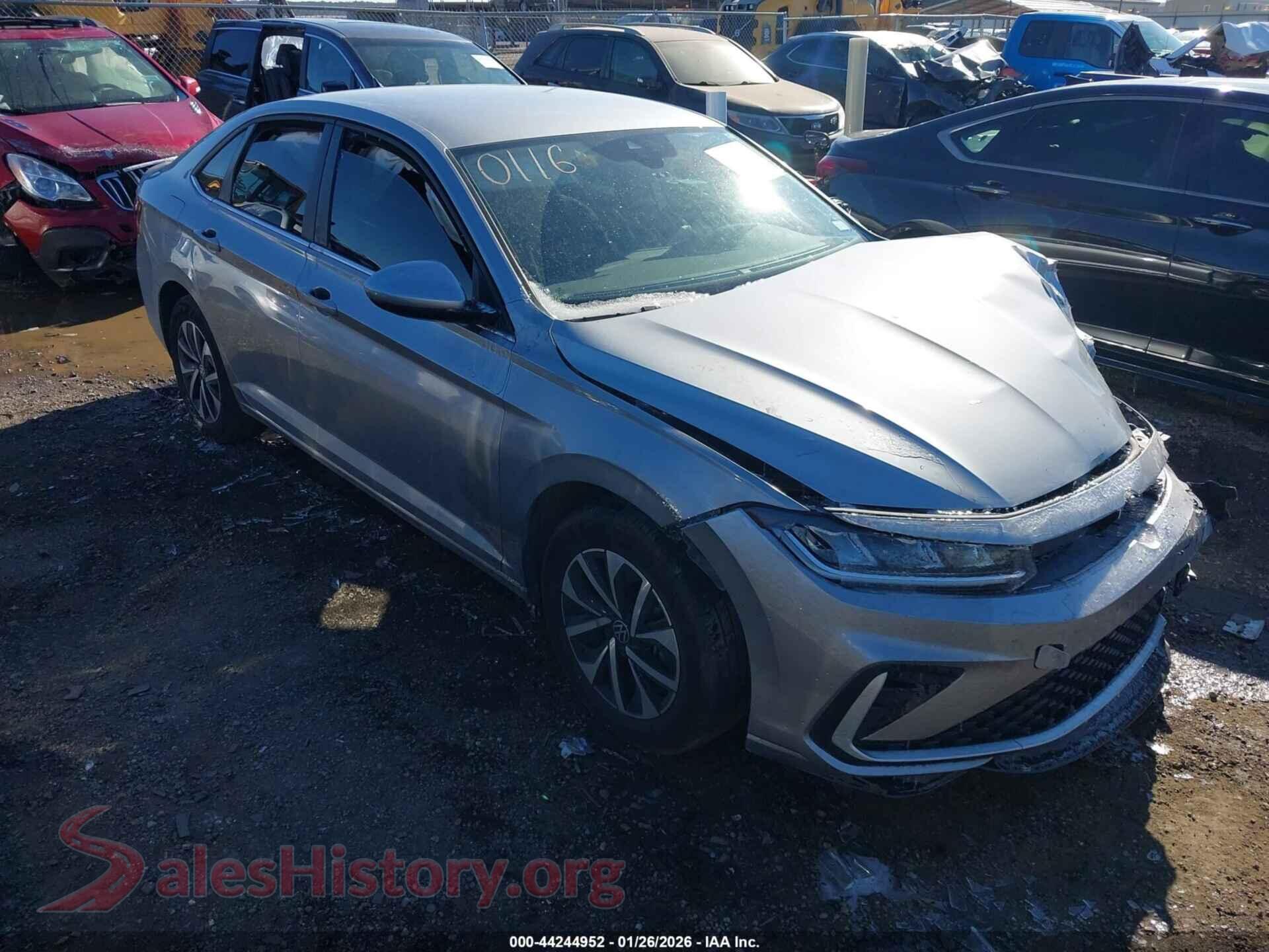 2025 VOLKSWAGEN JETTA — VIN 3VW5X7BU9SM032646